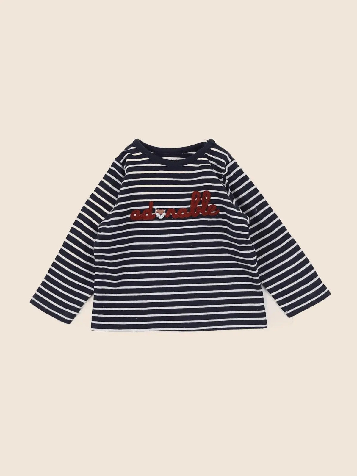 Vertbaudet - tee-shirt bleu - 6 mois