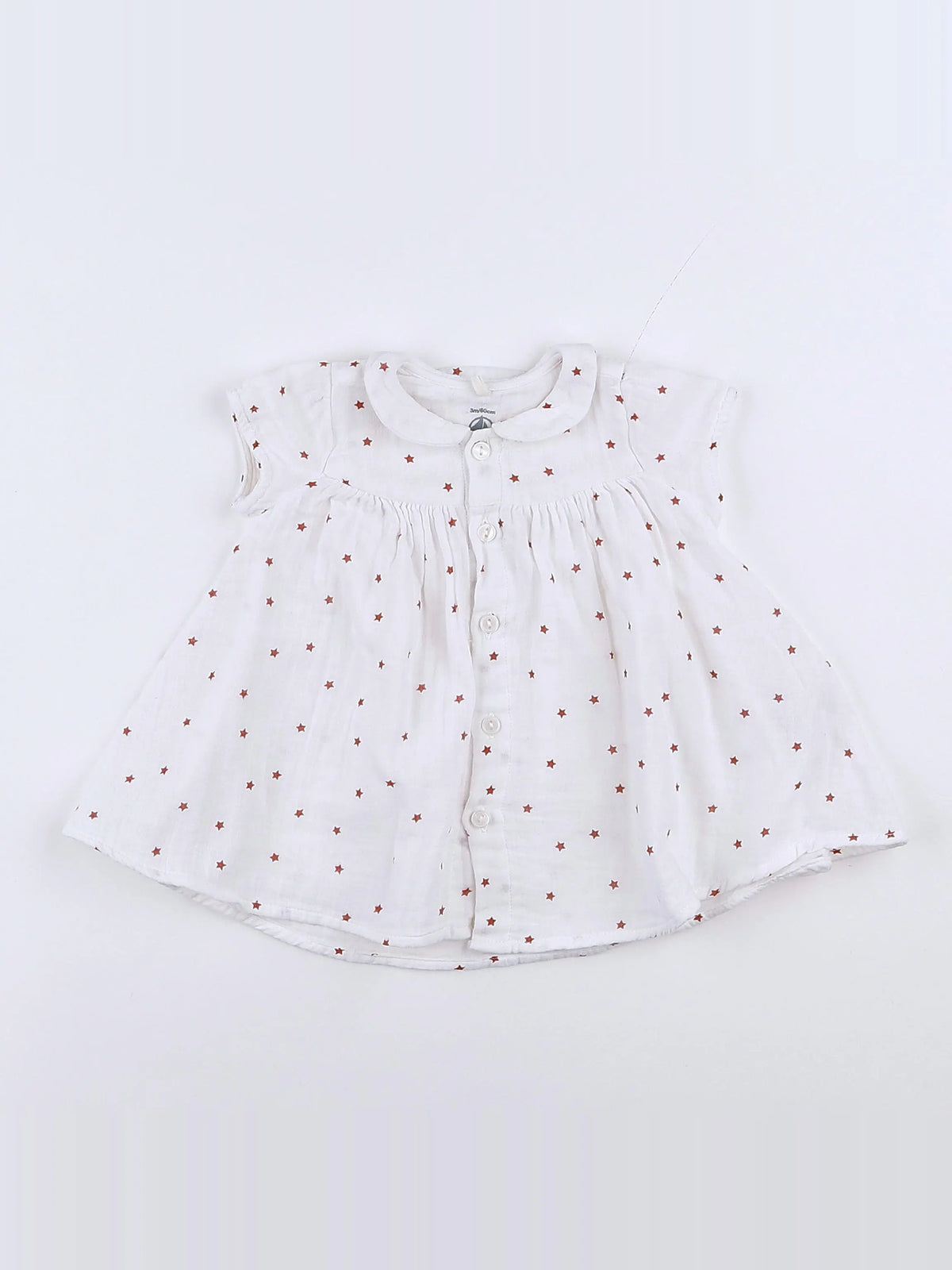 Petit Bateau - robe blanc - 3 mois