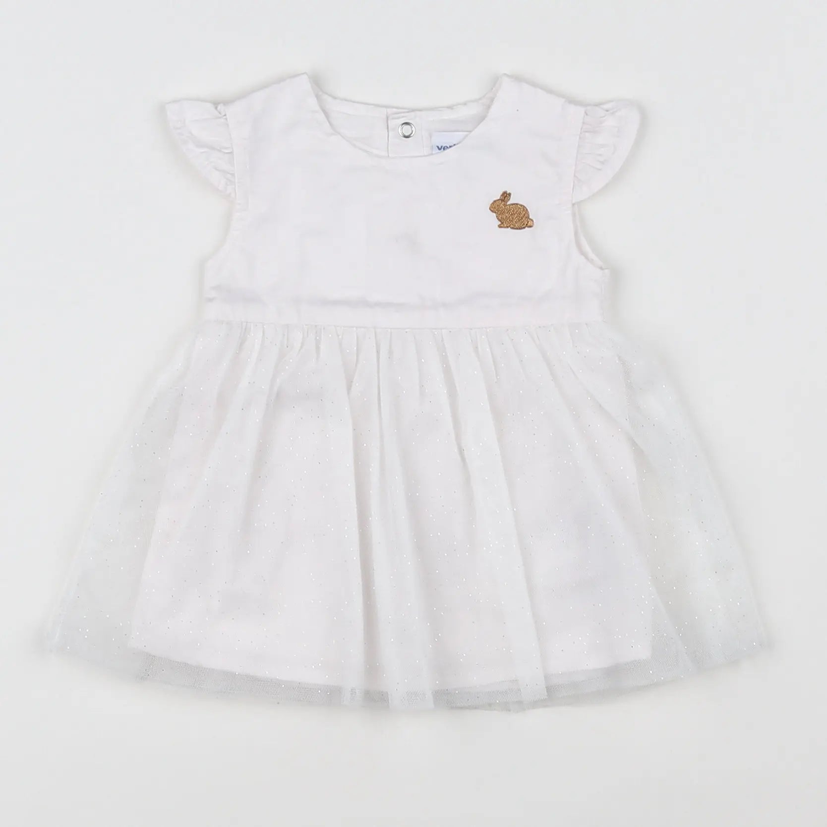 Vertbaudet - robe blanc - 1 mois