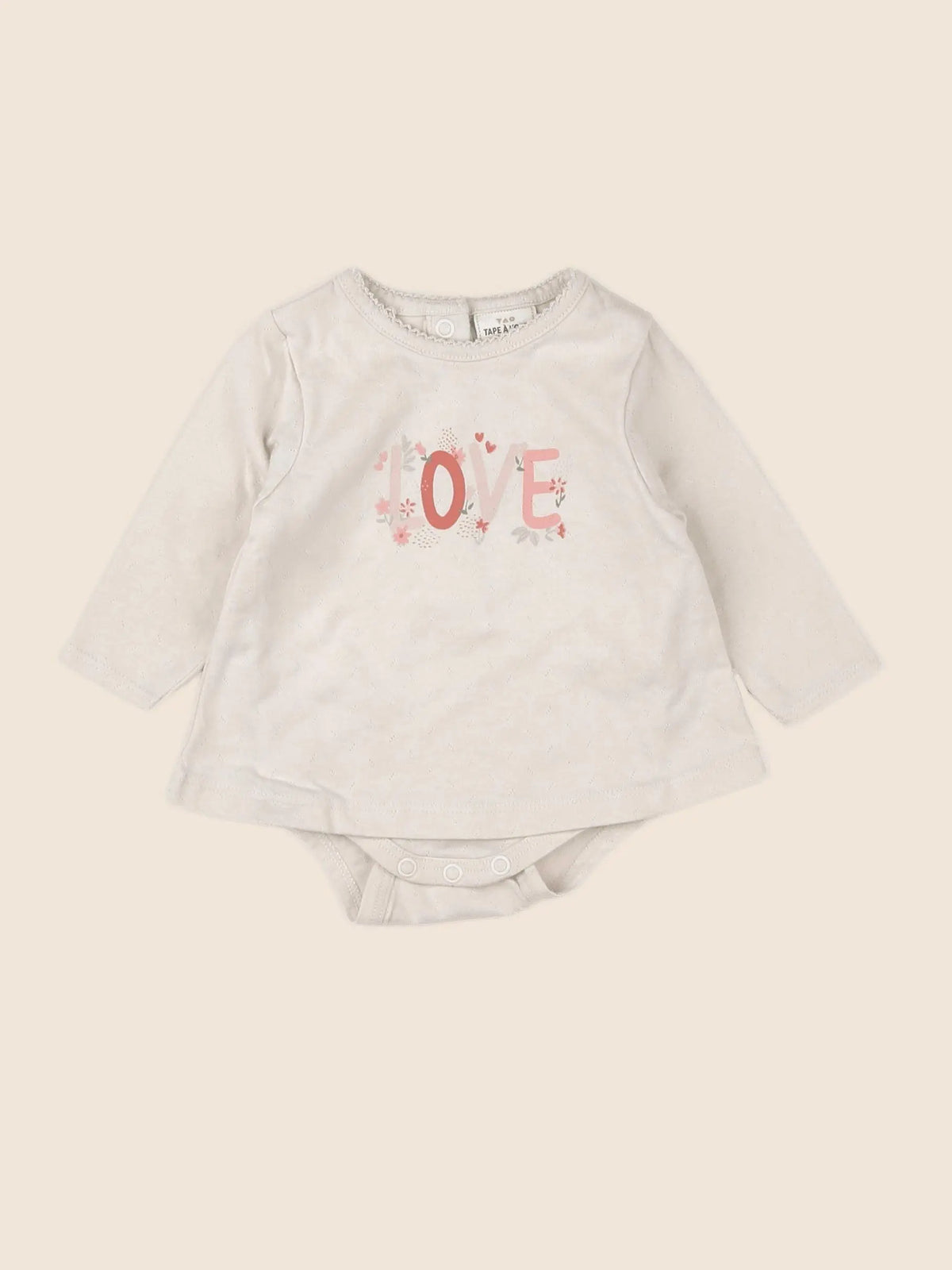 Tape à l'oeil - body vetement beige - 3 mois
