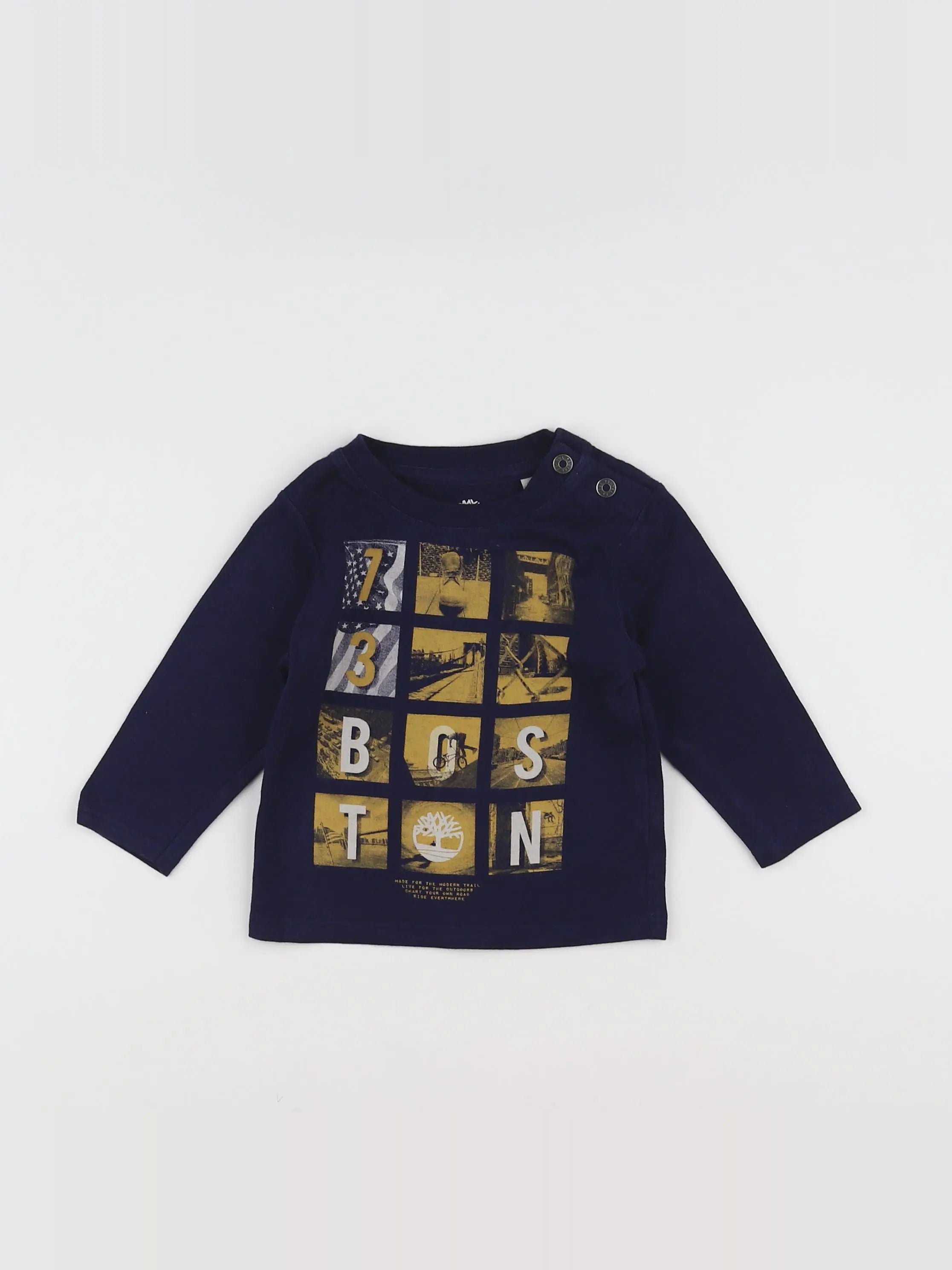 Timberland - tee-shirt bleu - 9 mois