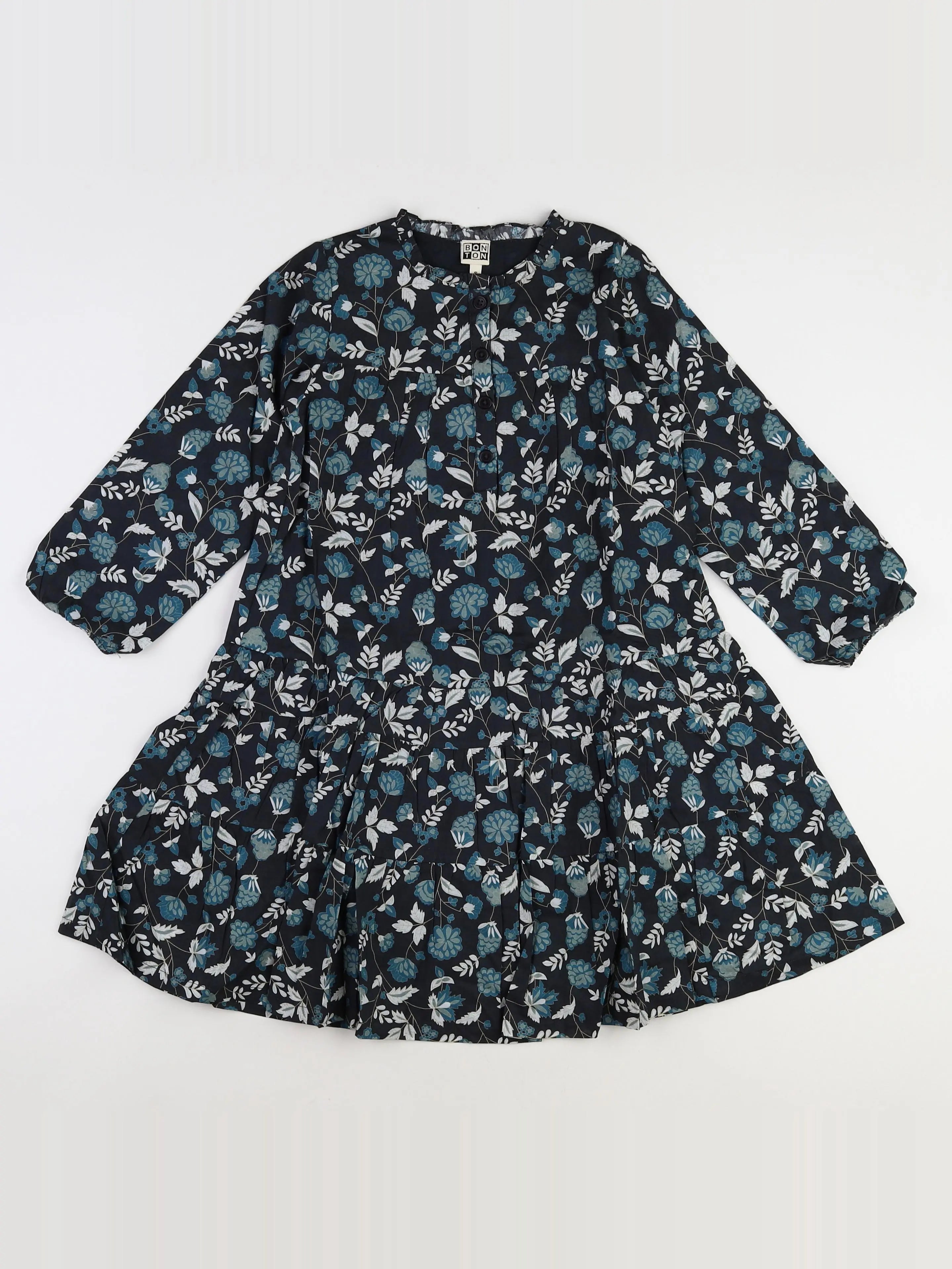 Bonton - robe bleu, blanc (neuf) - 16 ans