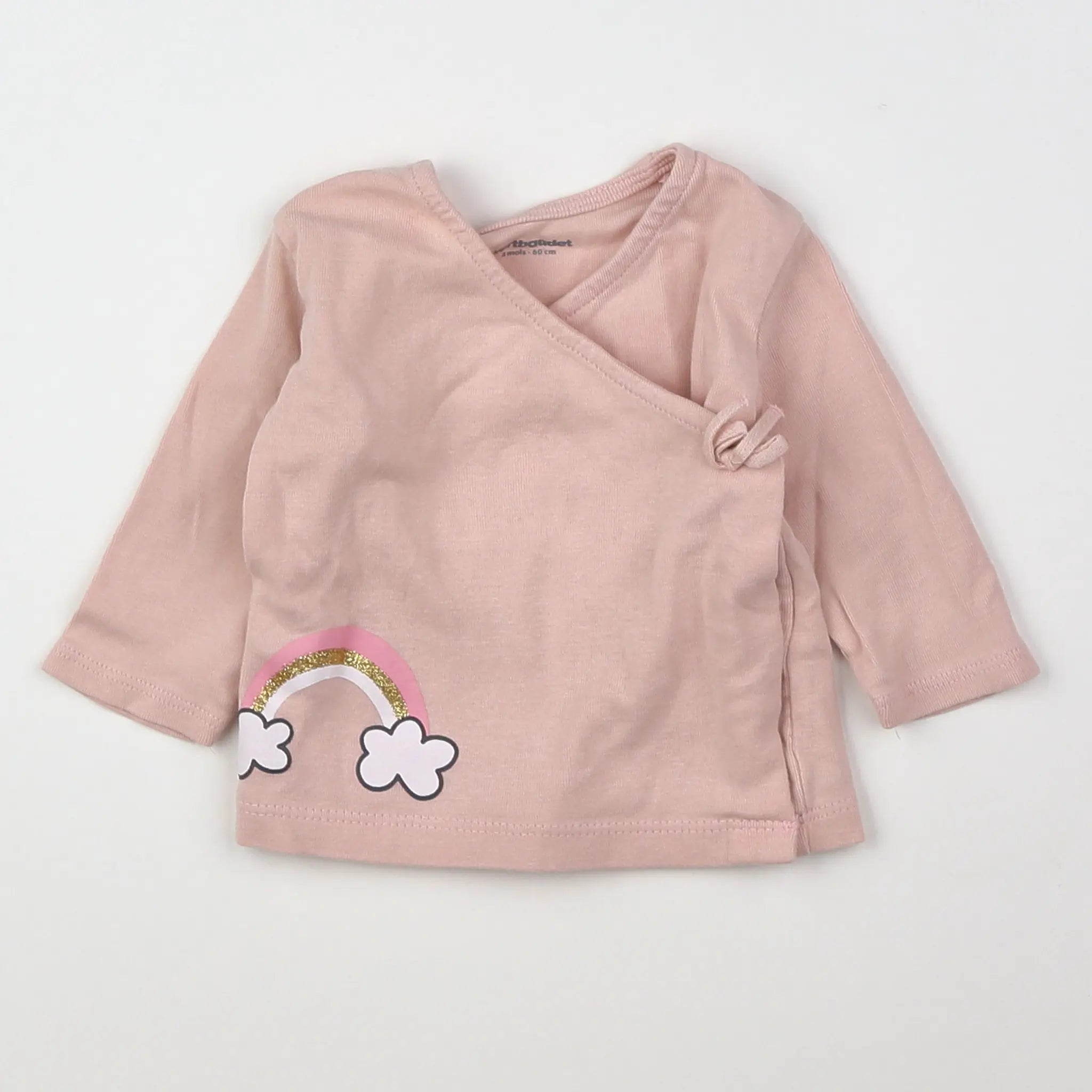 Vertbaudet - tee-shirt rose - 3 mois