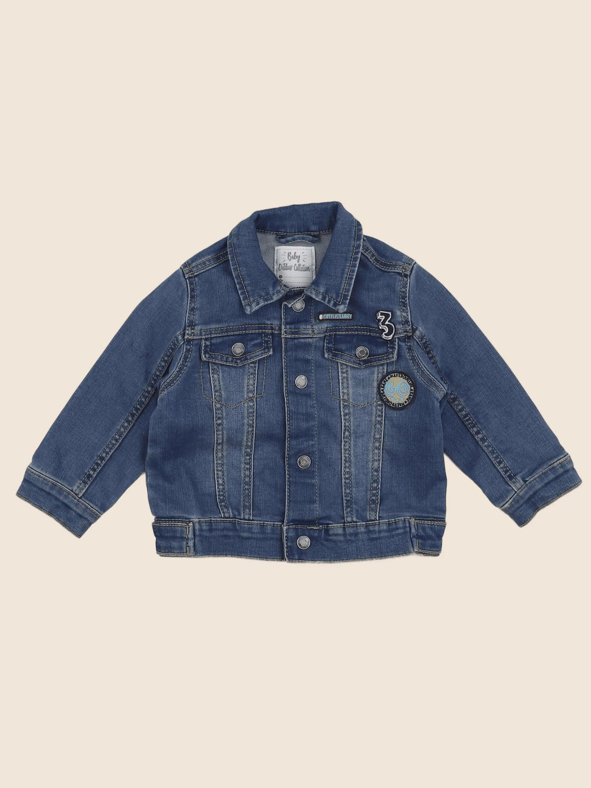 Vertbaudet - veste bleu - 12 mois