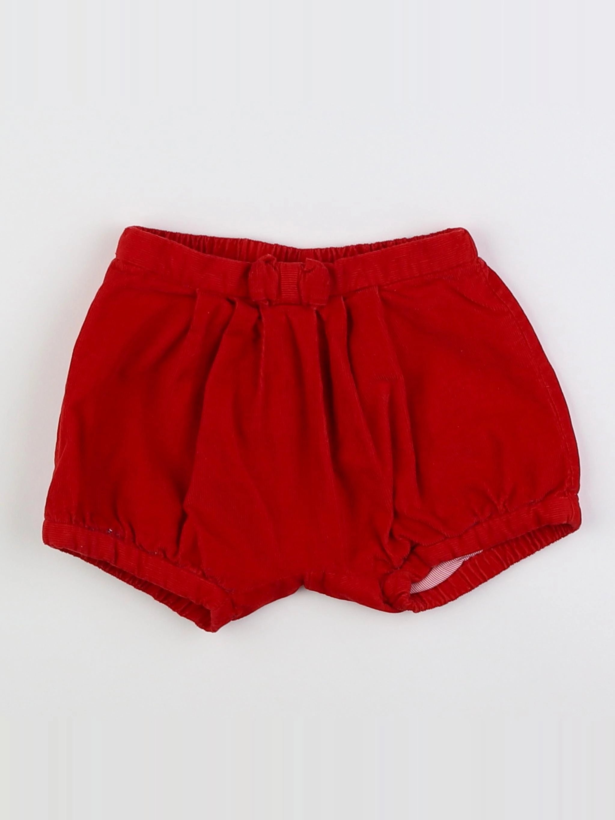Jacadi - short rouge - 6 mois