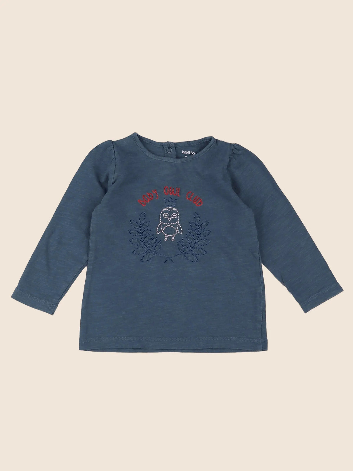 Boutchou - tee-shirt bleu - 9 mois