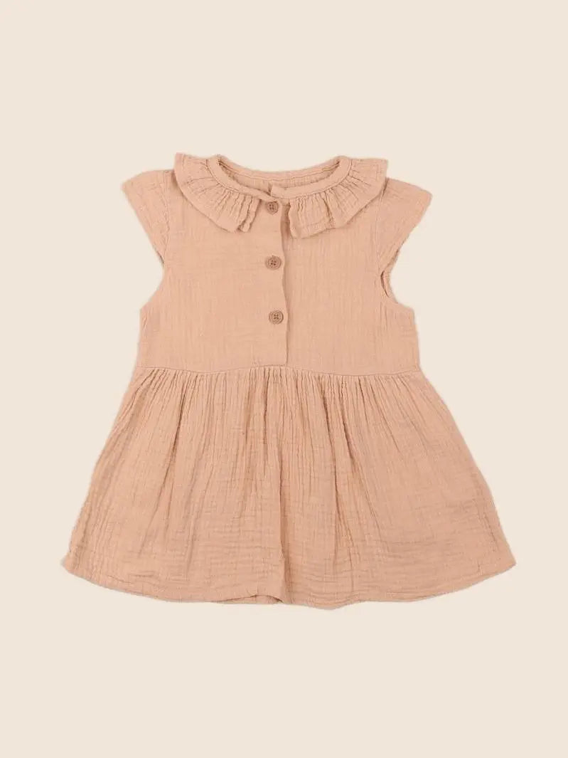 Vertbaudet - robe orange - 18 mois