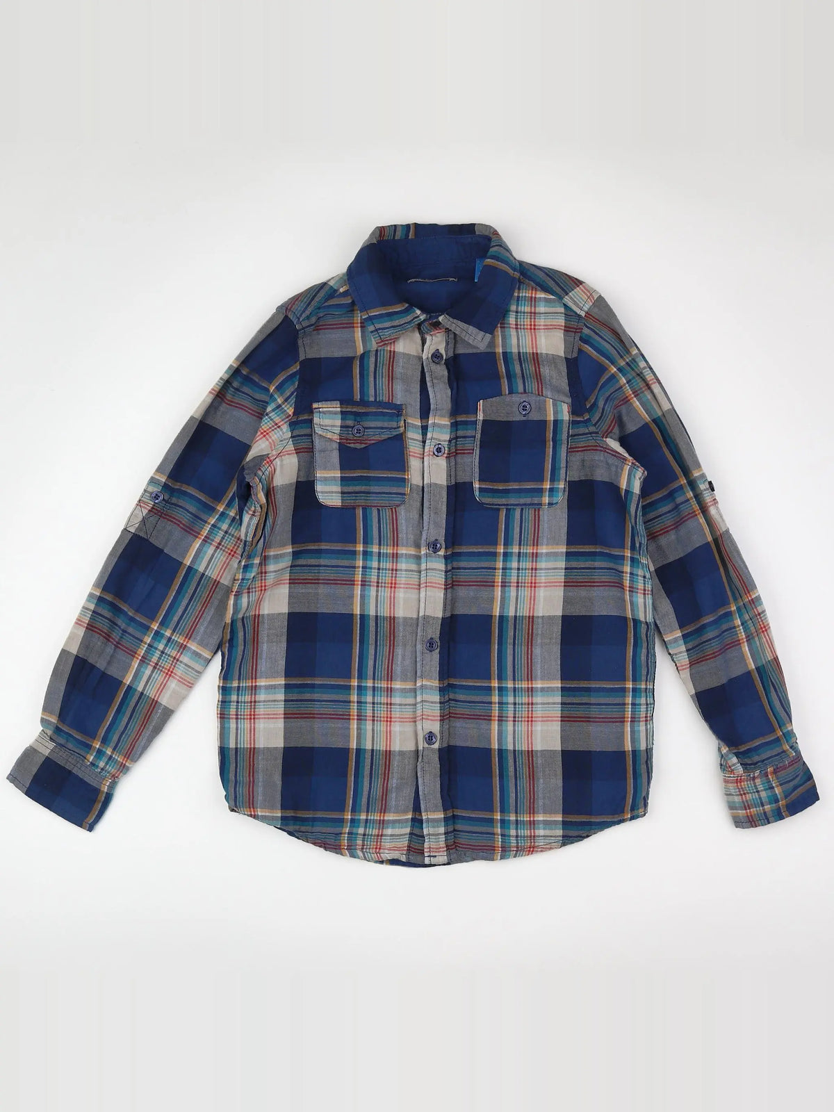 Okaidi - chemise bleu, multicolore - 12 ans