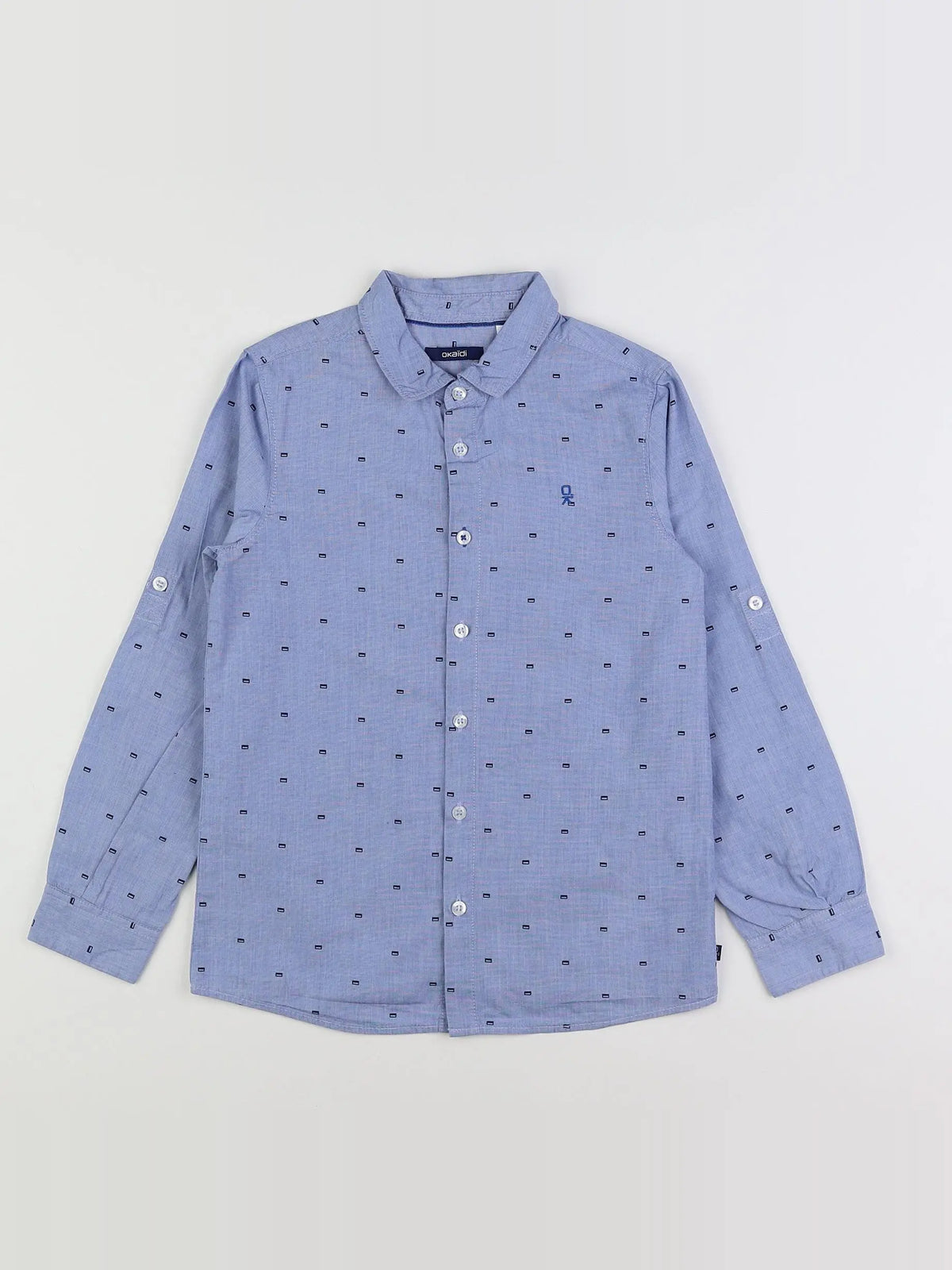 Okaidi - chemise bleu - 8 ans