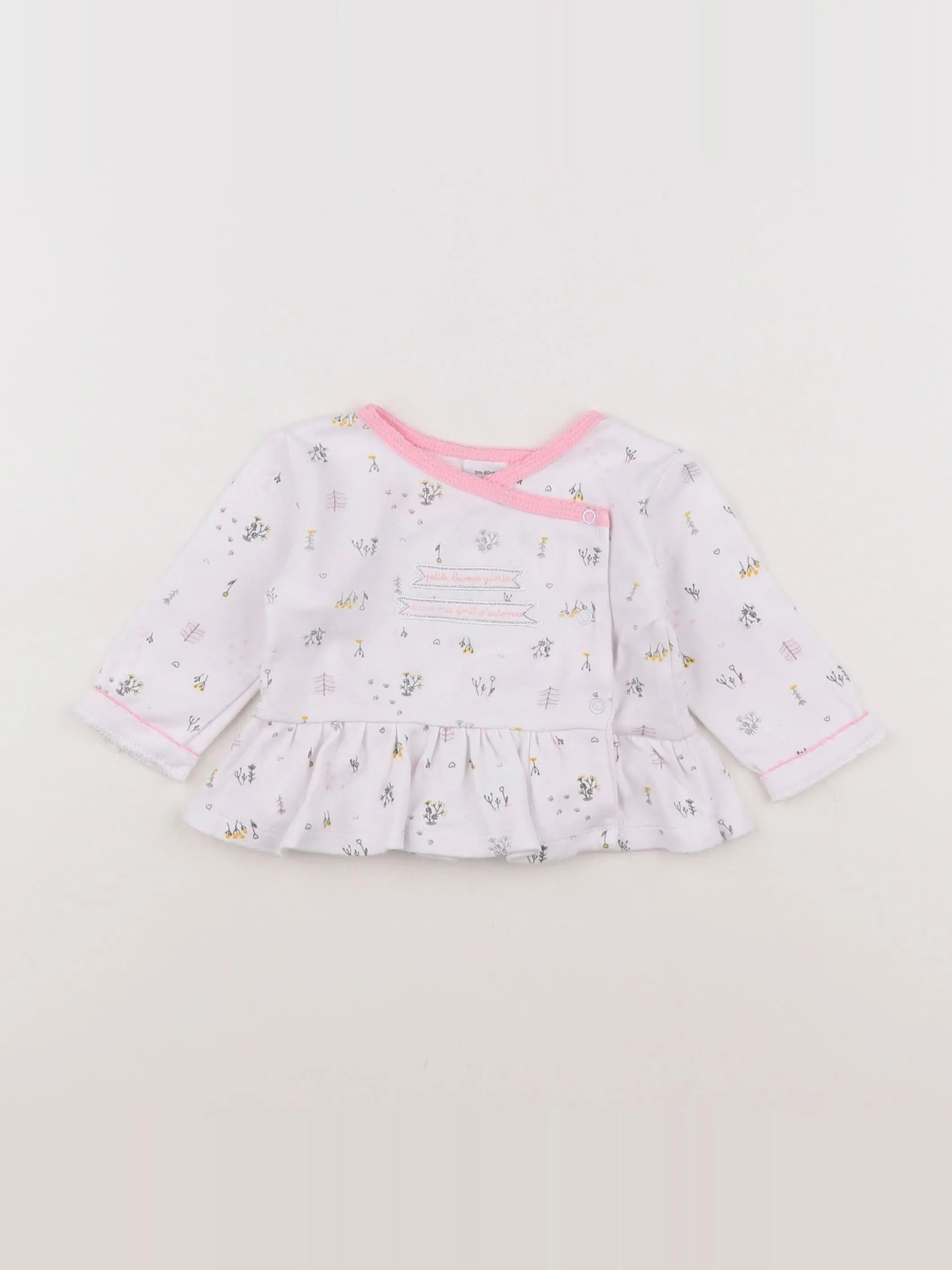 Absorba - tee-shirt blanc - 3 mois