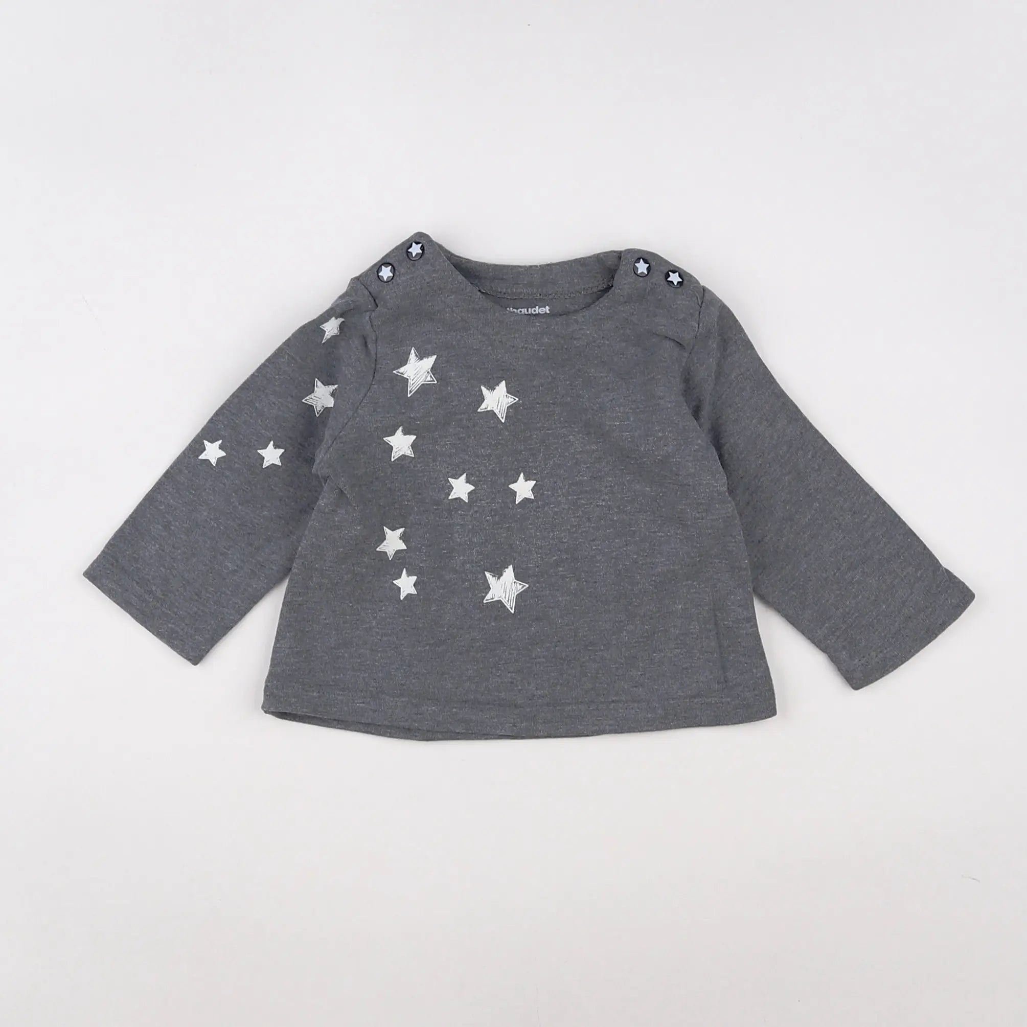 Vertbaudet - tee-shirt gris - 3 mois