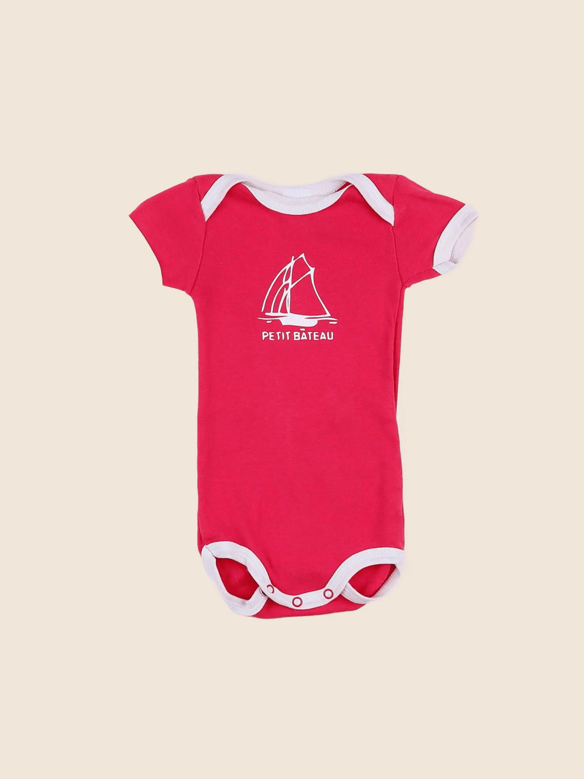 Petit Bateau - body rose - 3 mois