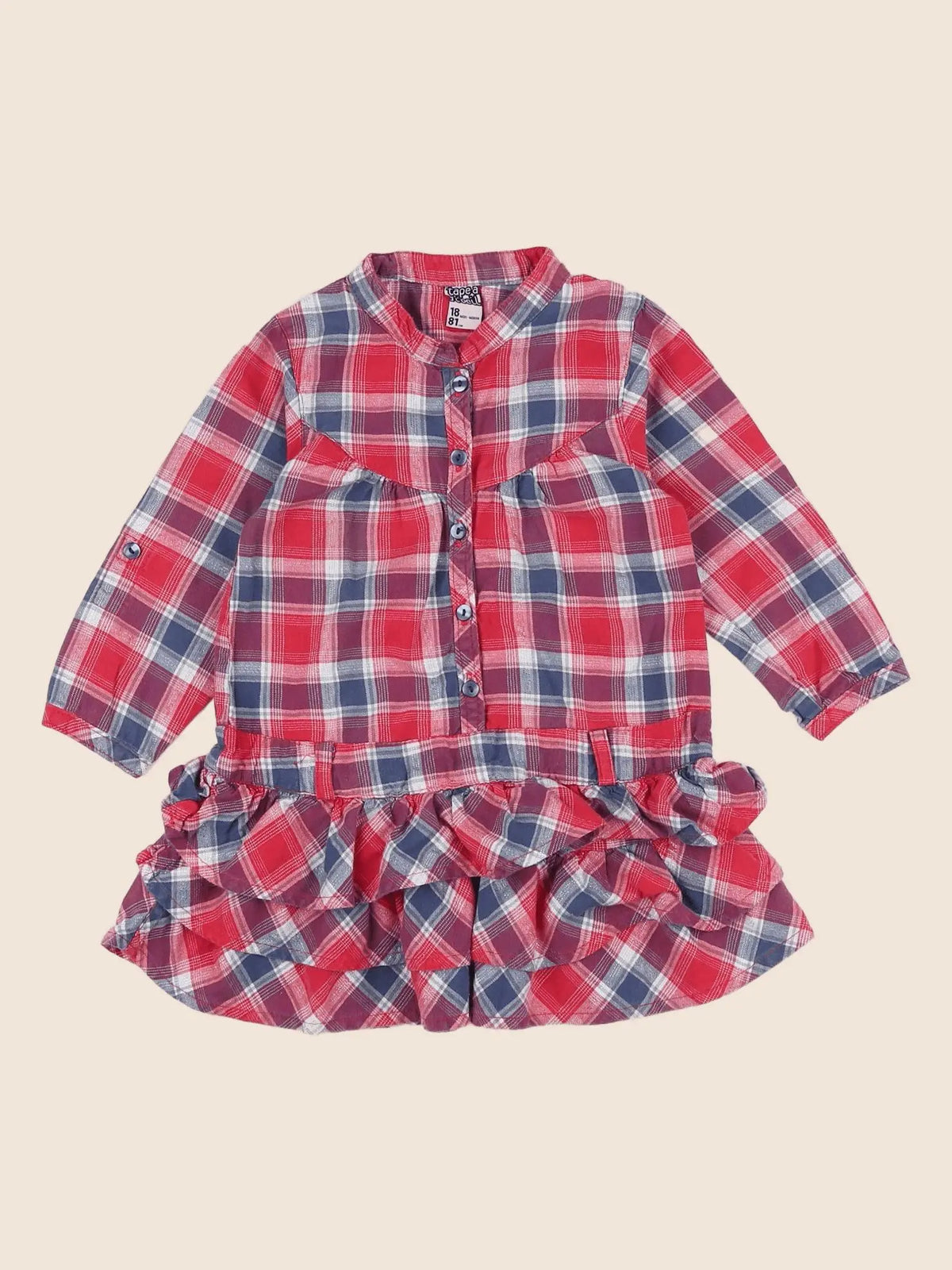 Tape à l'oeil - robe argent, bleu, rose - 18 mois