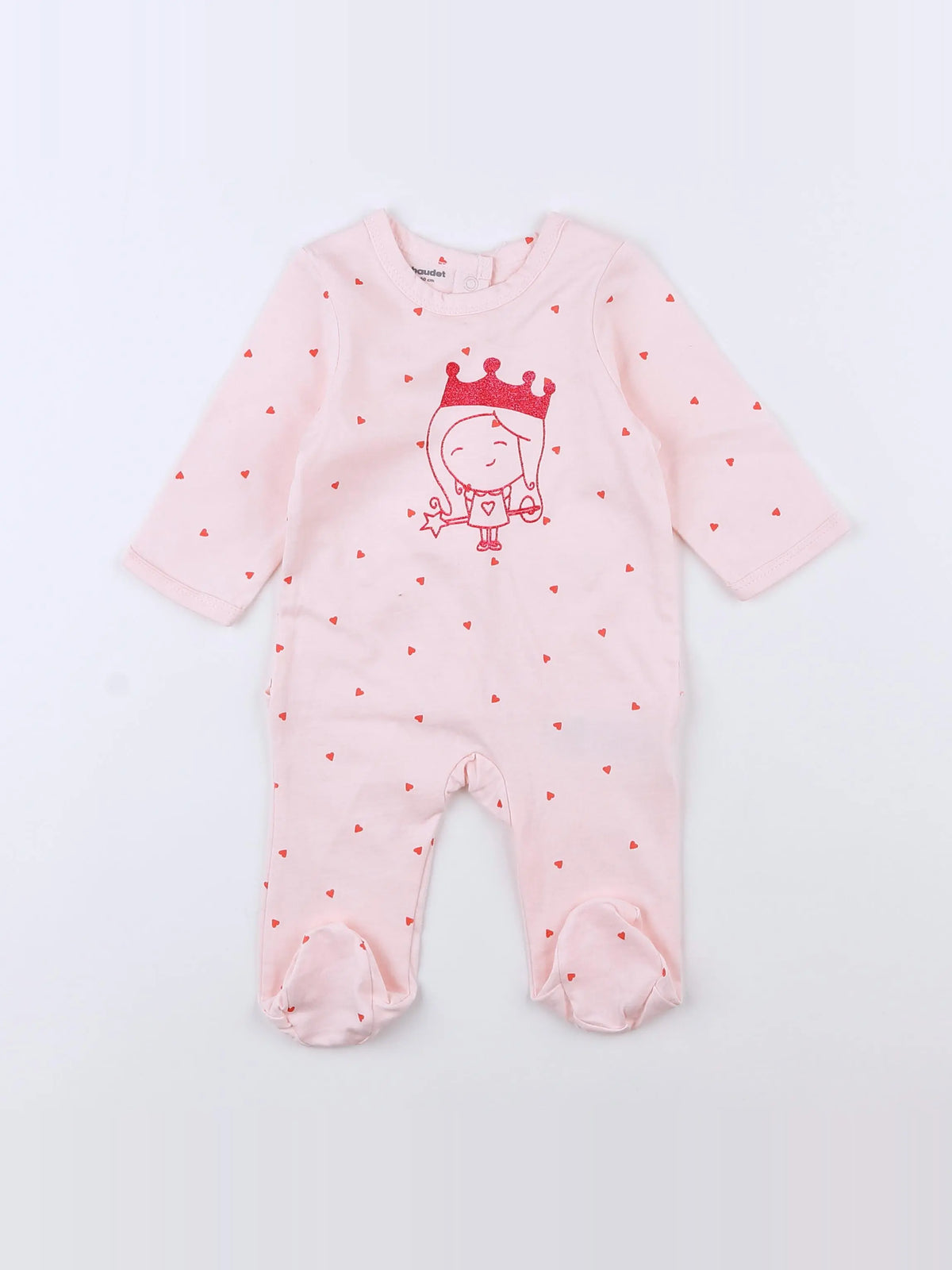 Vertbaudet - pyjama coton rose - 3 mois