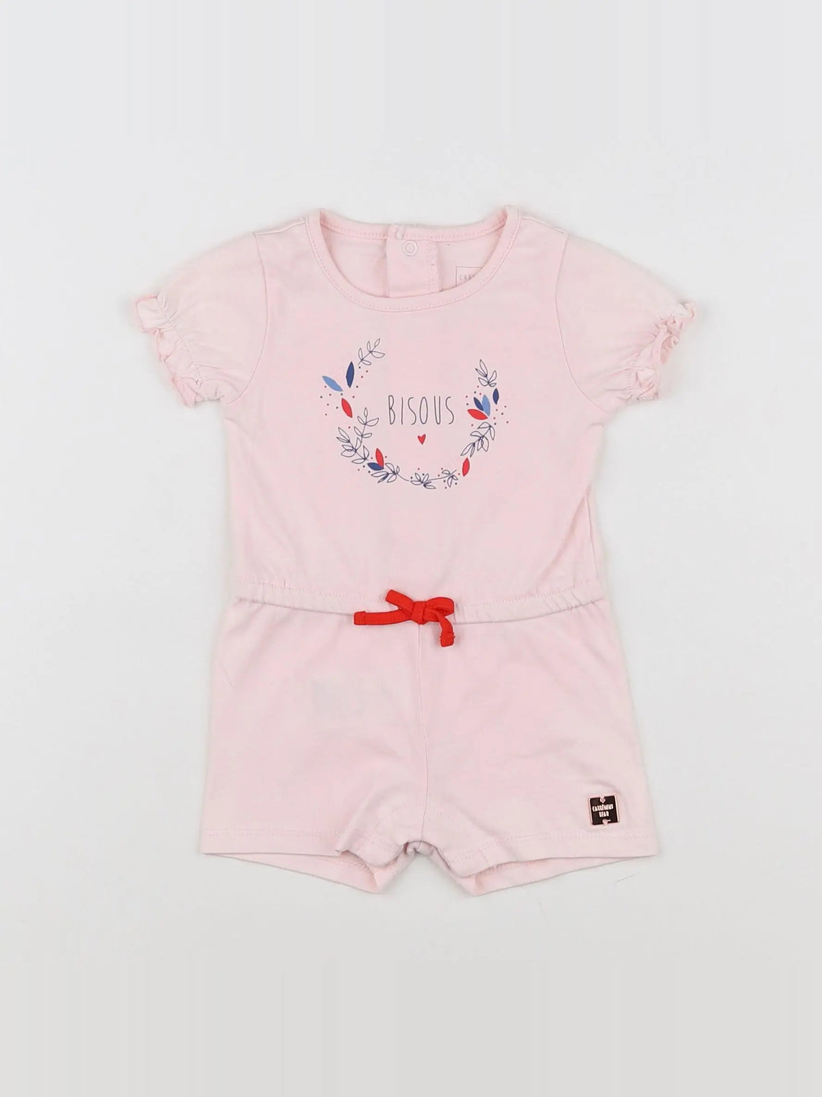 Carrément Beau - combinaison rose - 3 mois