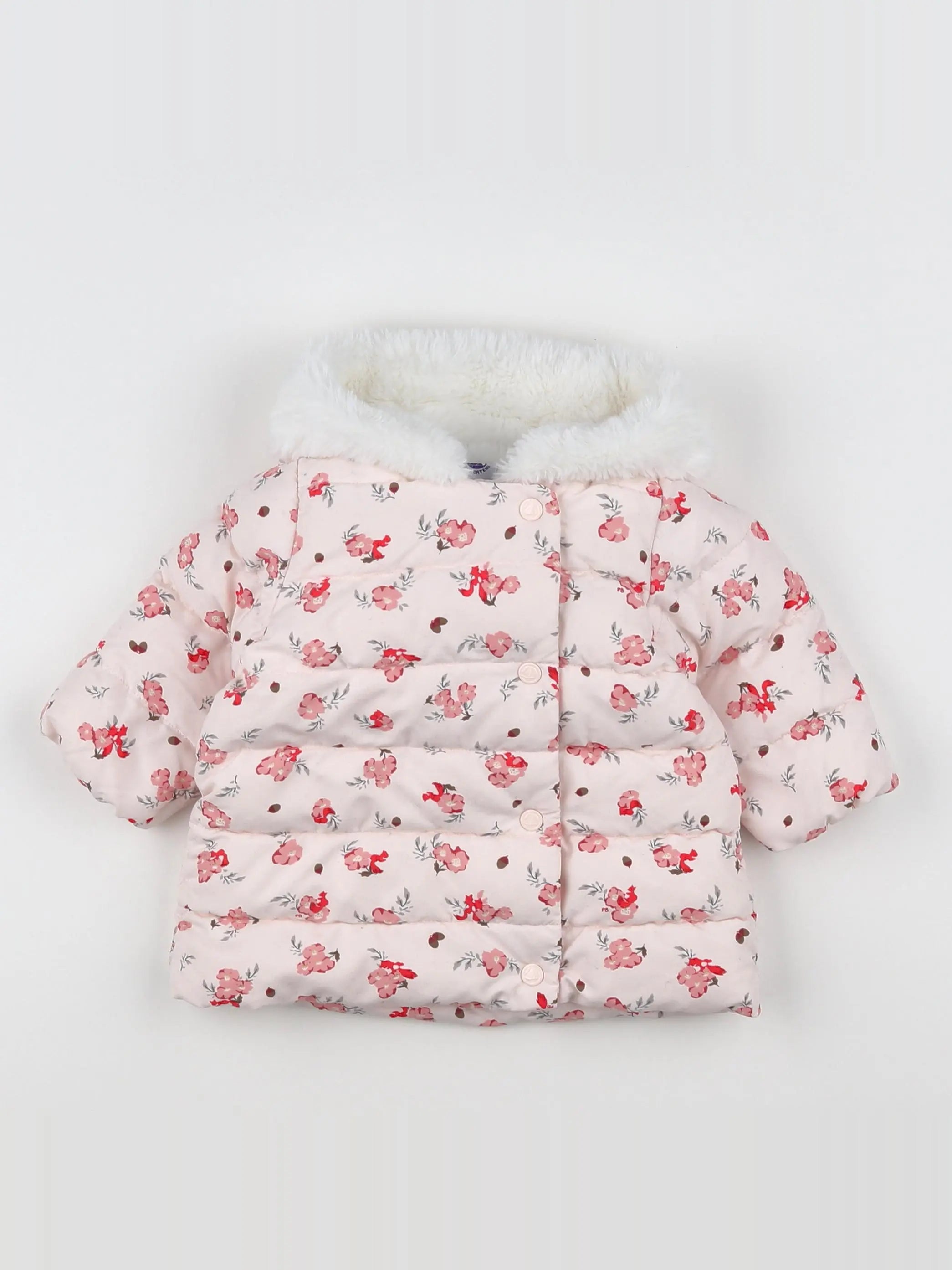 Petit Bateau - doudoune multicolore - 6 mois