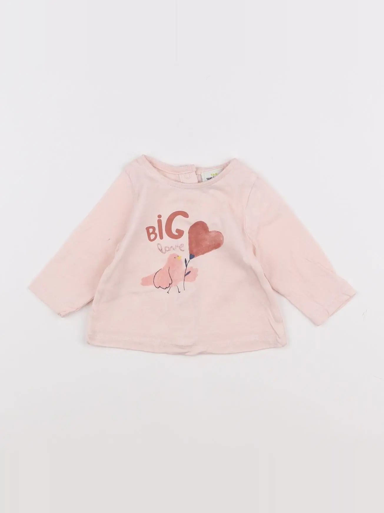 Tape à l'oeil - tee-shirt rose - 3 mois