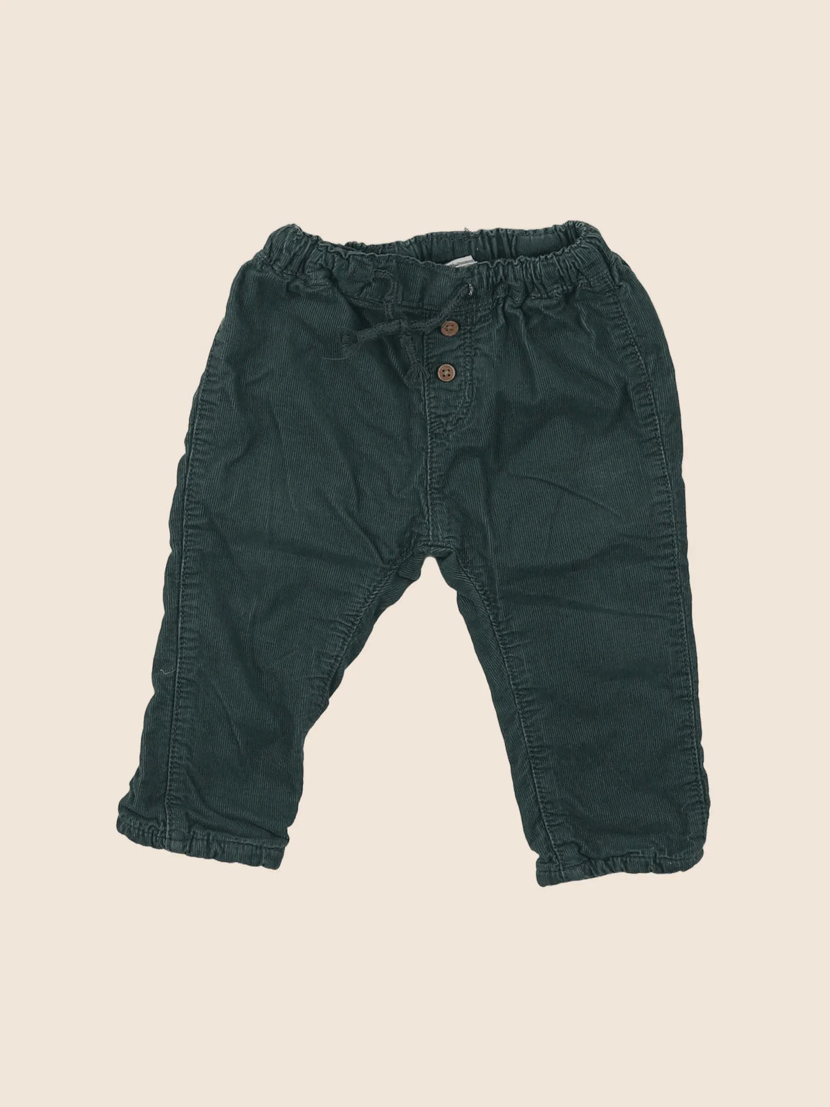 H&M - pantalon vert - 6 mois
