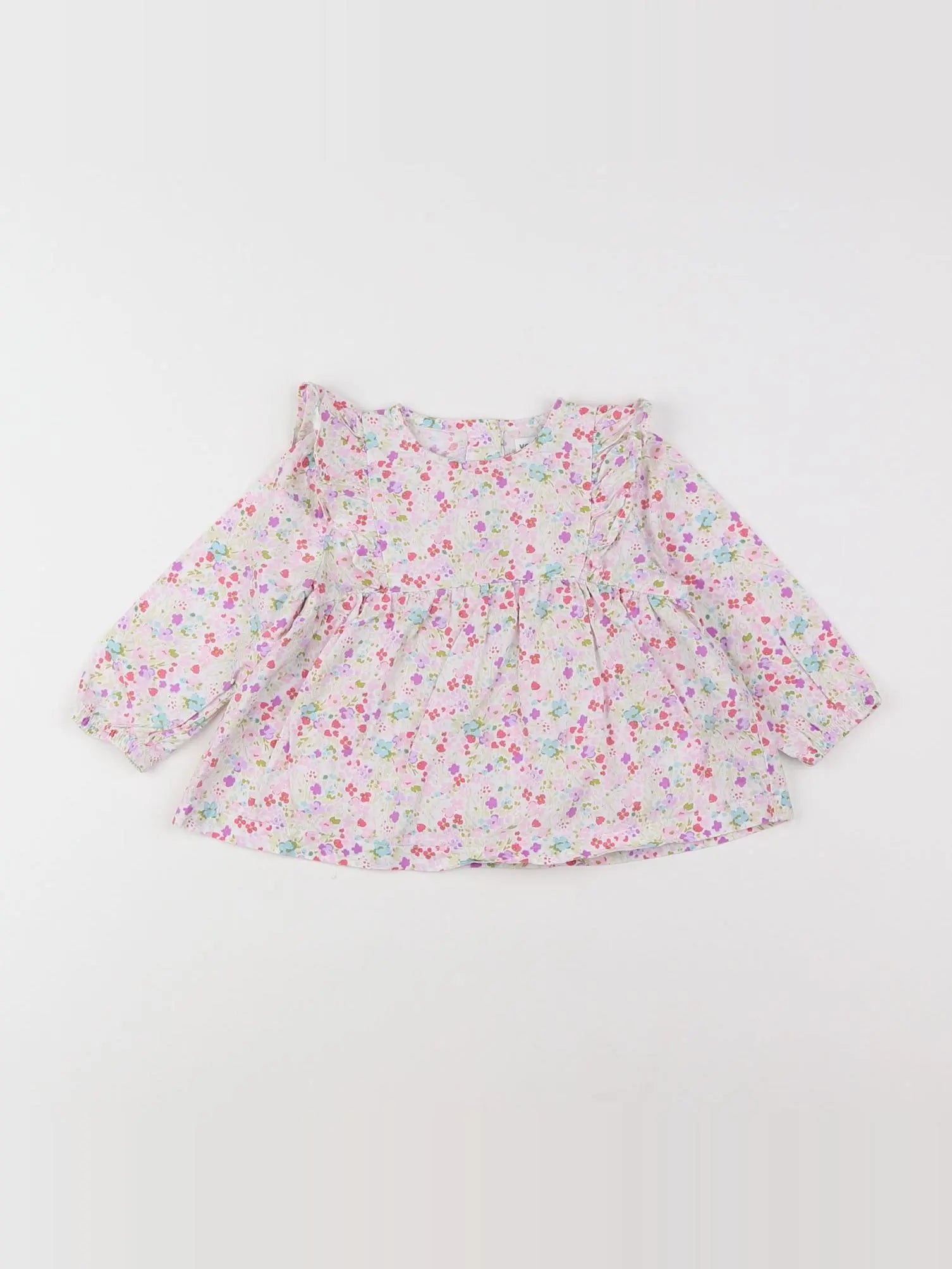 Vertbaudet - blouse rose - 9 mois