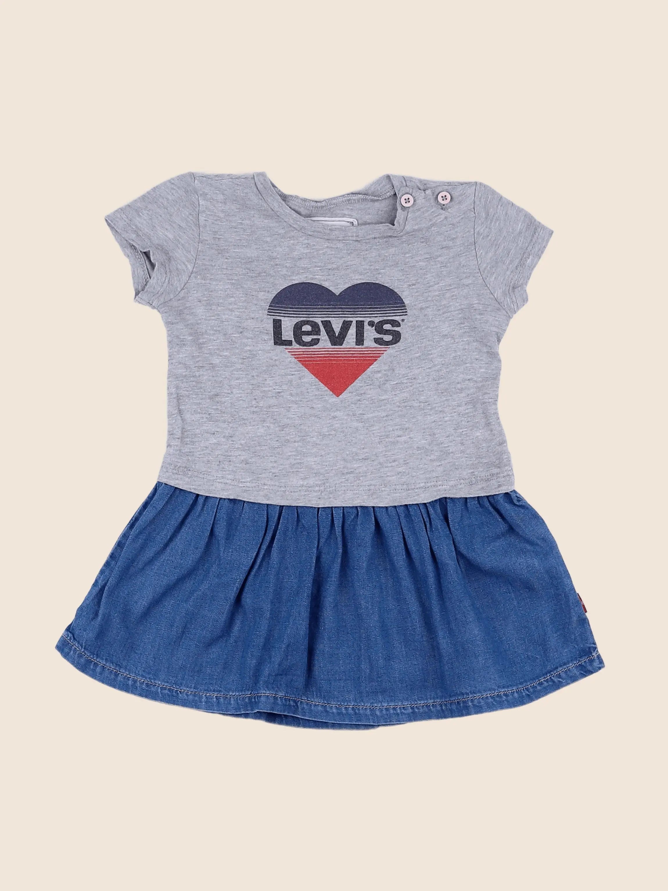 Levi's - robe gris - 12 mois