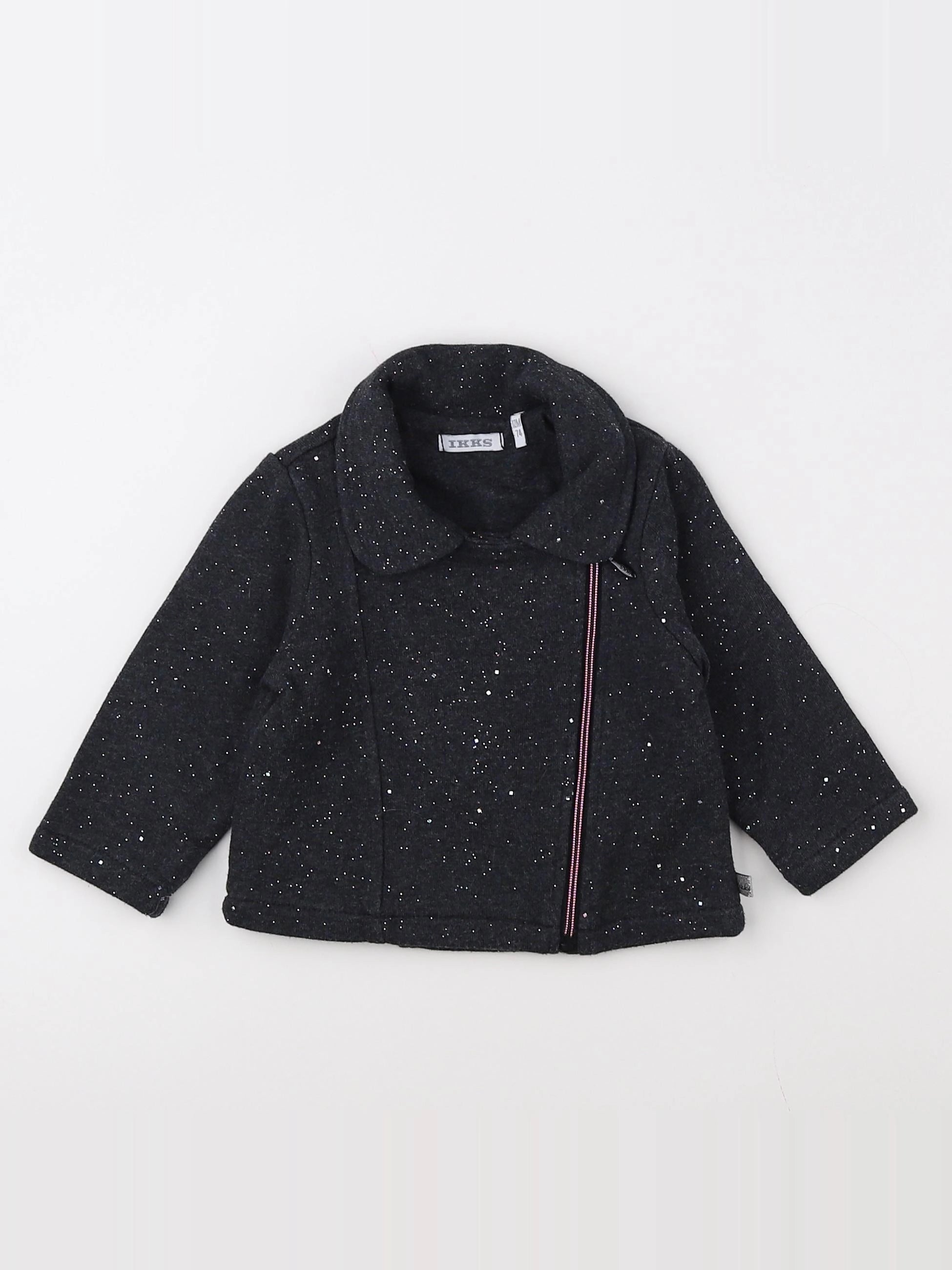 IKKS - veste gris, argent - 12 mois