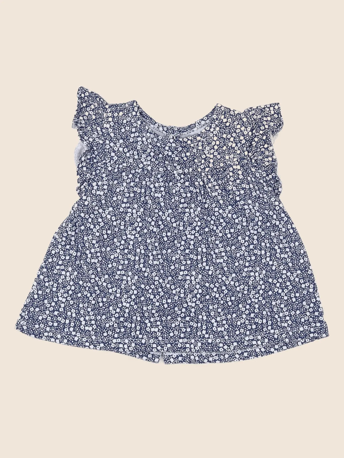 Vertbaudet - tee-shirt bleu - 12 mois