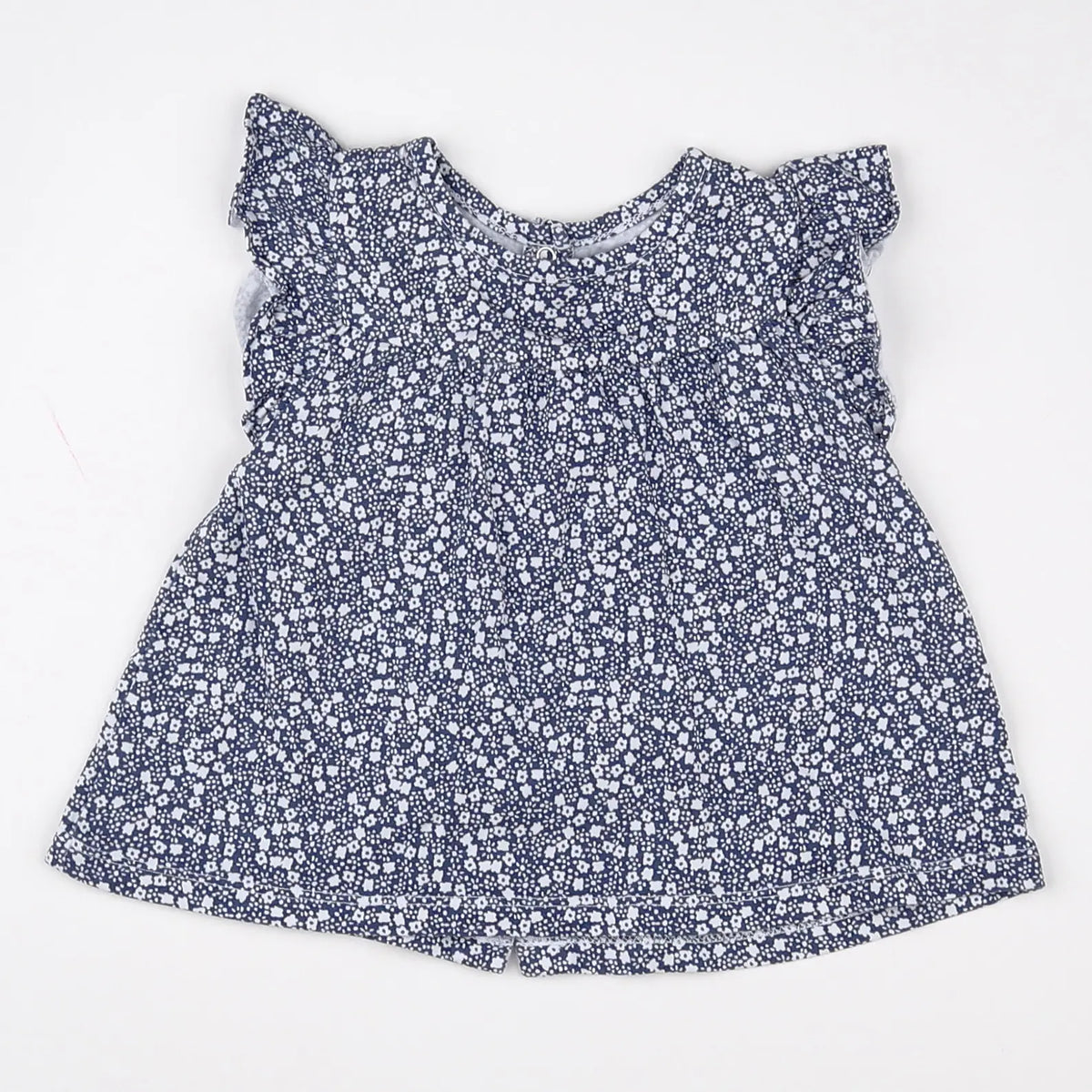 Vertbaudet - tee-shirt bleu - 12 mois