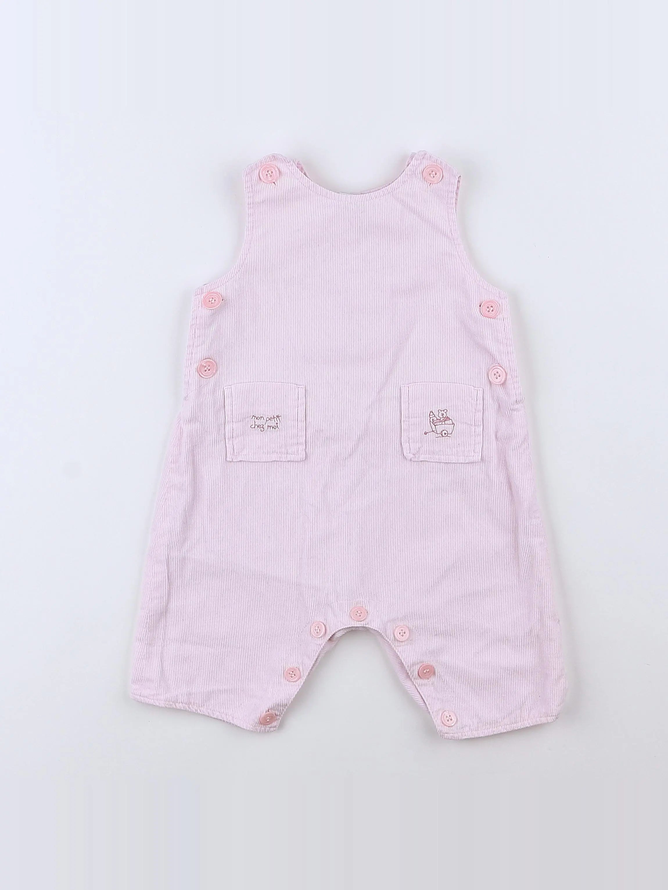 Petit Bateau - combinaison rose - 3 mois