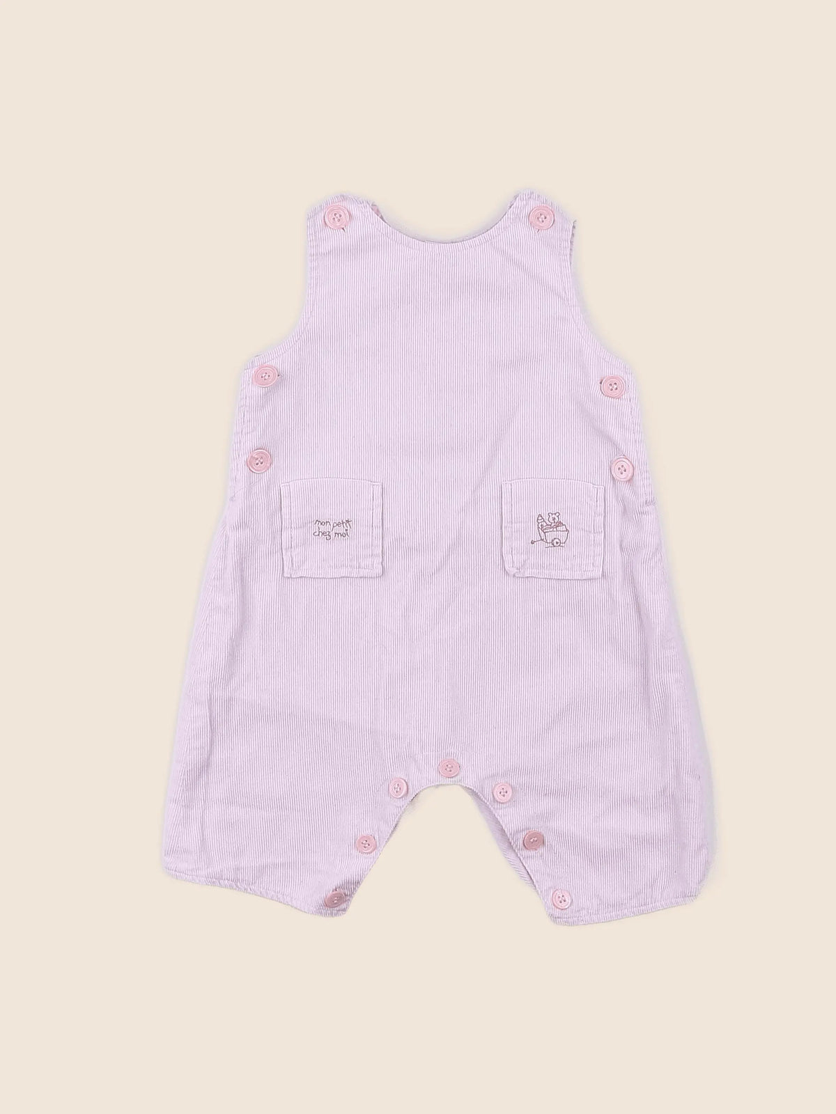 Petit Bateau - combinaison rose - 3 mois