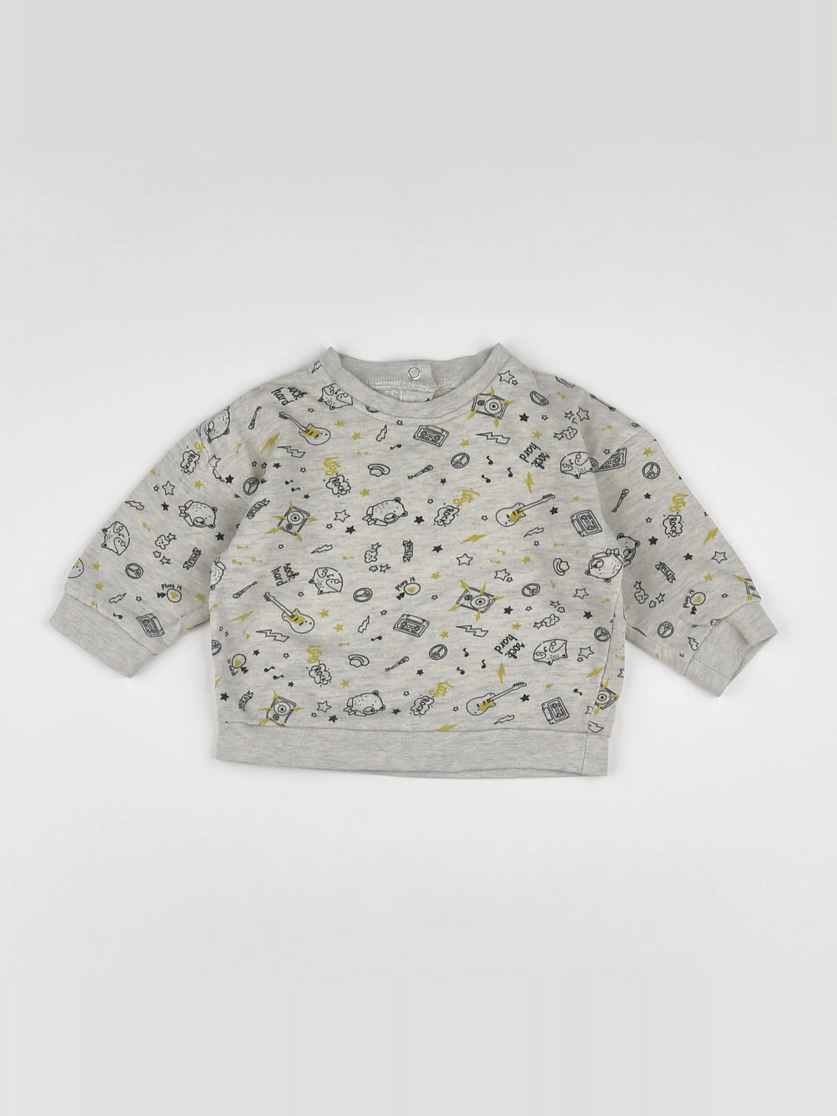Vertbaudet - sweat gris - 6 mois