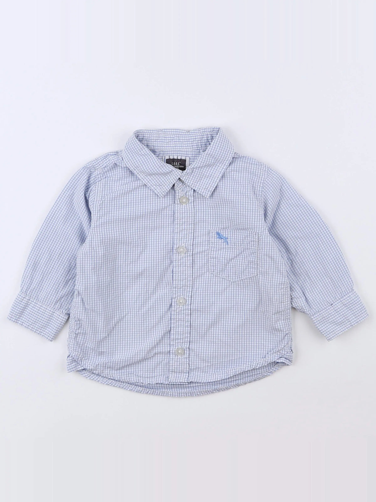 H&M - chemise bleu - 12 mois
