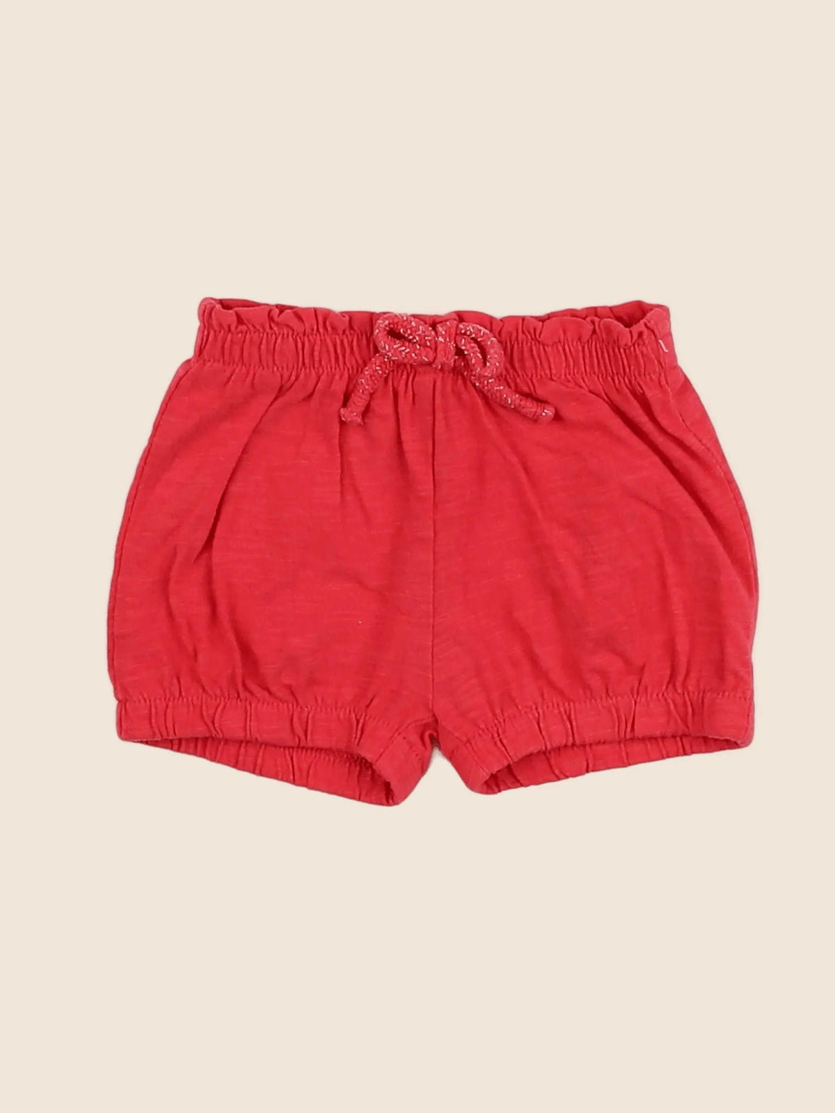 Vertbaudet - short rouge - 3 mois