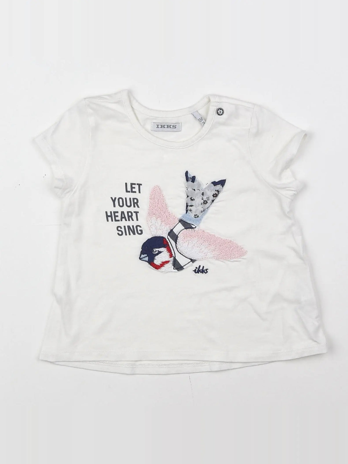 IKKS - tee-shirt blanc - 12 mois