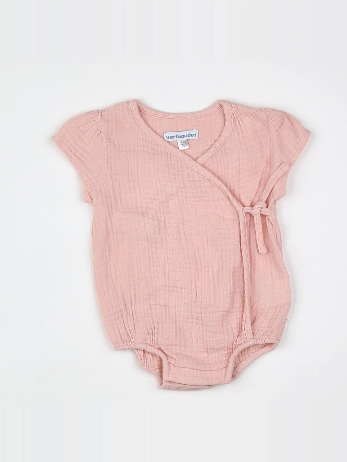 Vertbaudet - combinaison rose - 3 mois