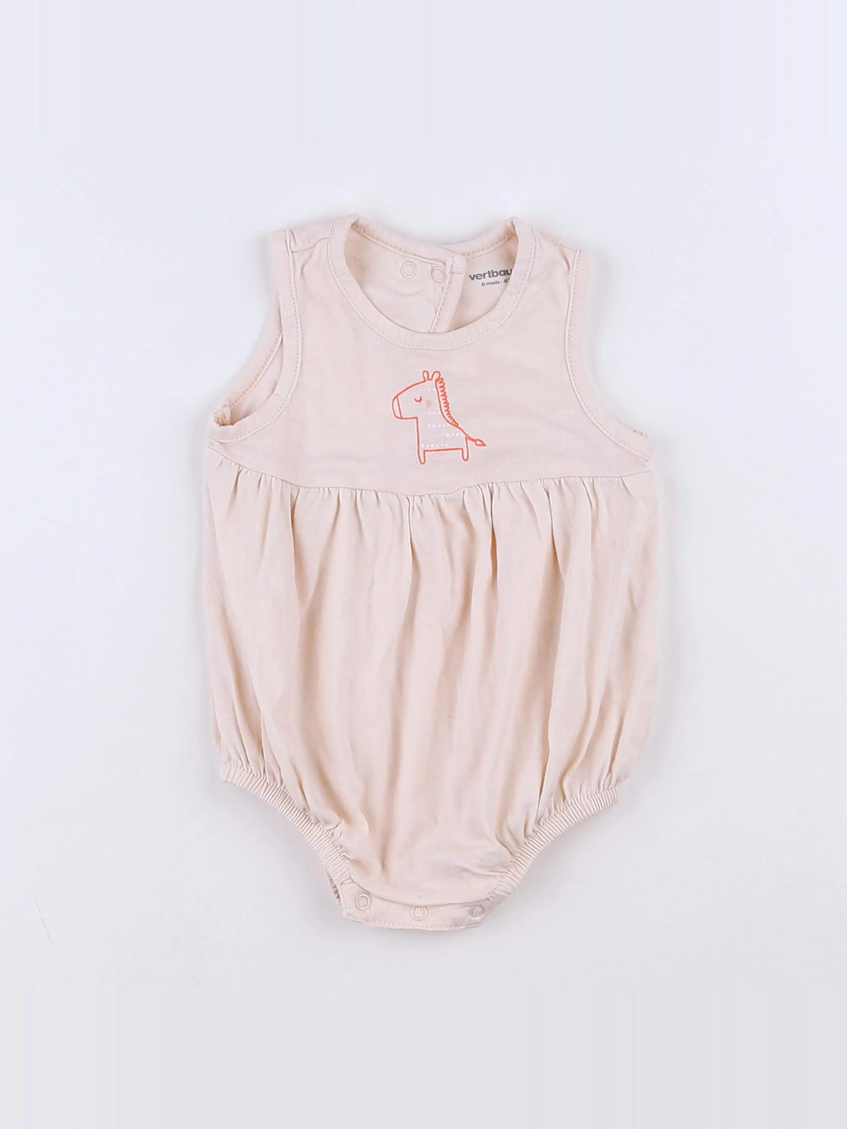 Vertbaudet - combinaison rose - 6 mois