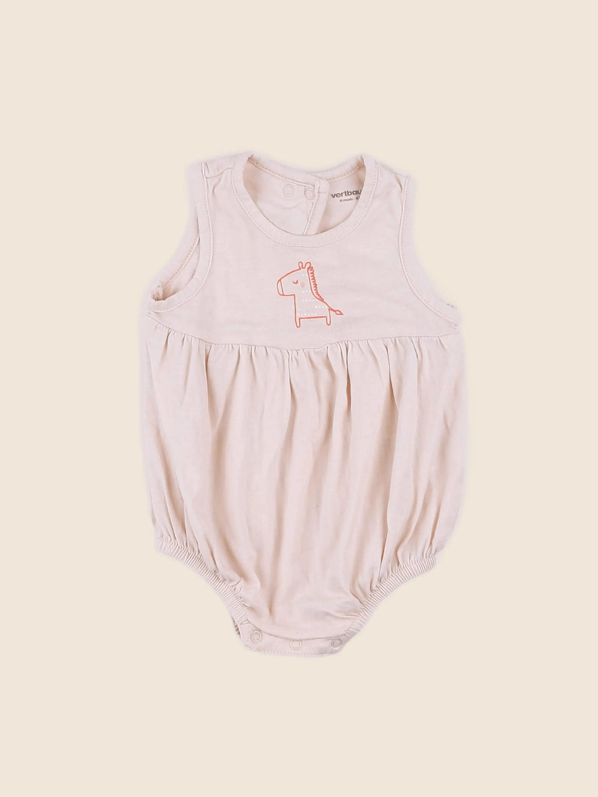 Vertbaudet - combinaison rose - 6 mois