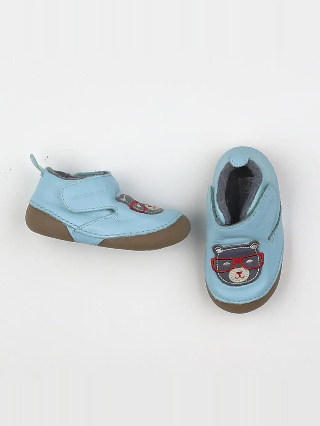 Vertbaudet - chaussons bleu - pointure 18