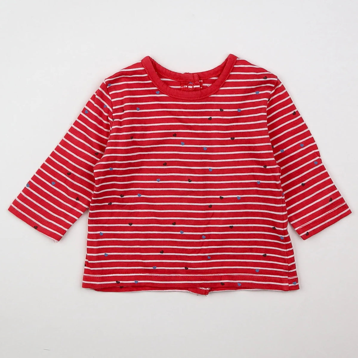 Vertbaudet - tee-shirt rouge - 3 mois