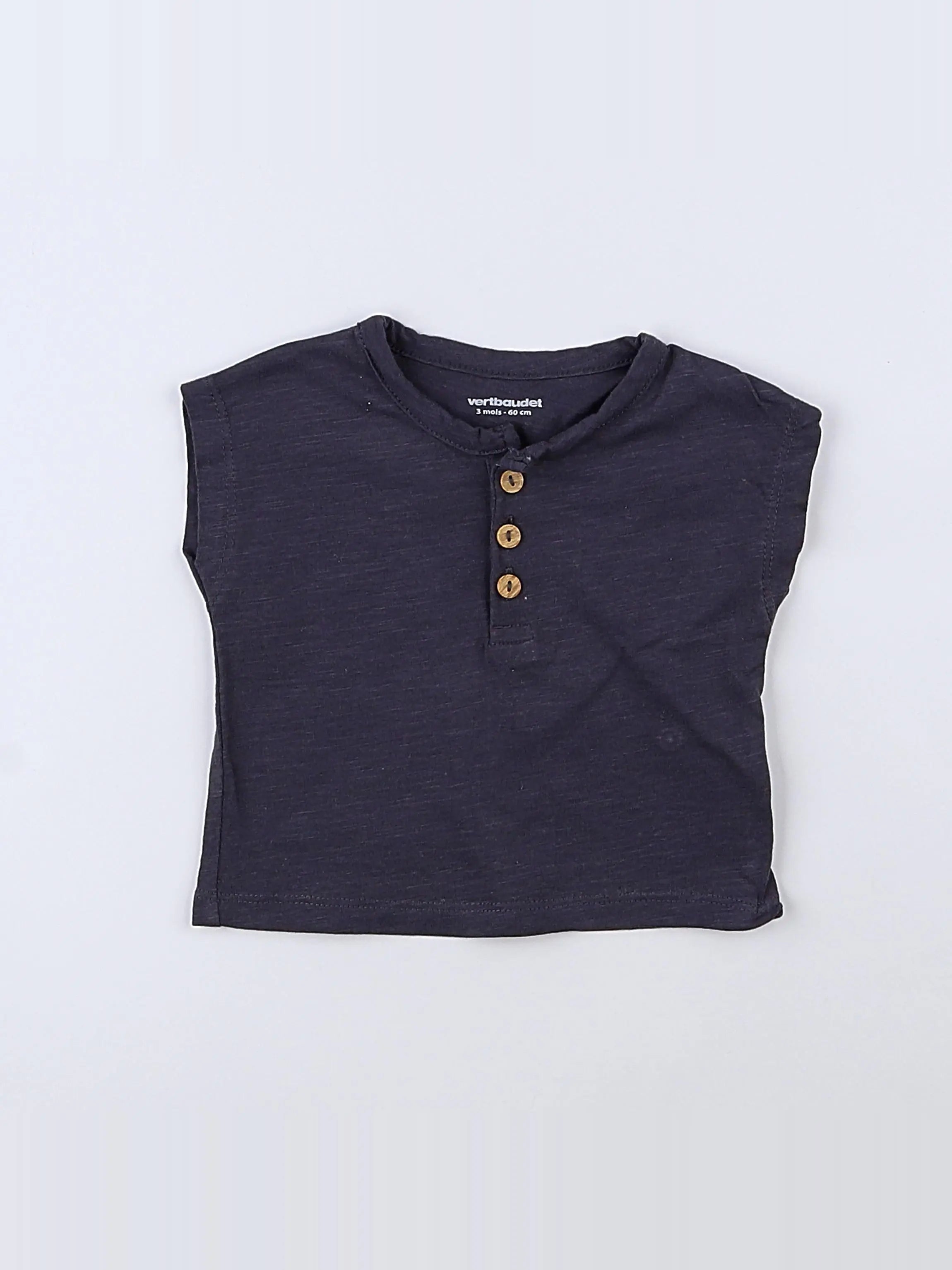 Vertbaudet - tee-shirt gris - 3 mois