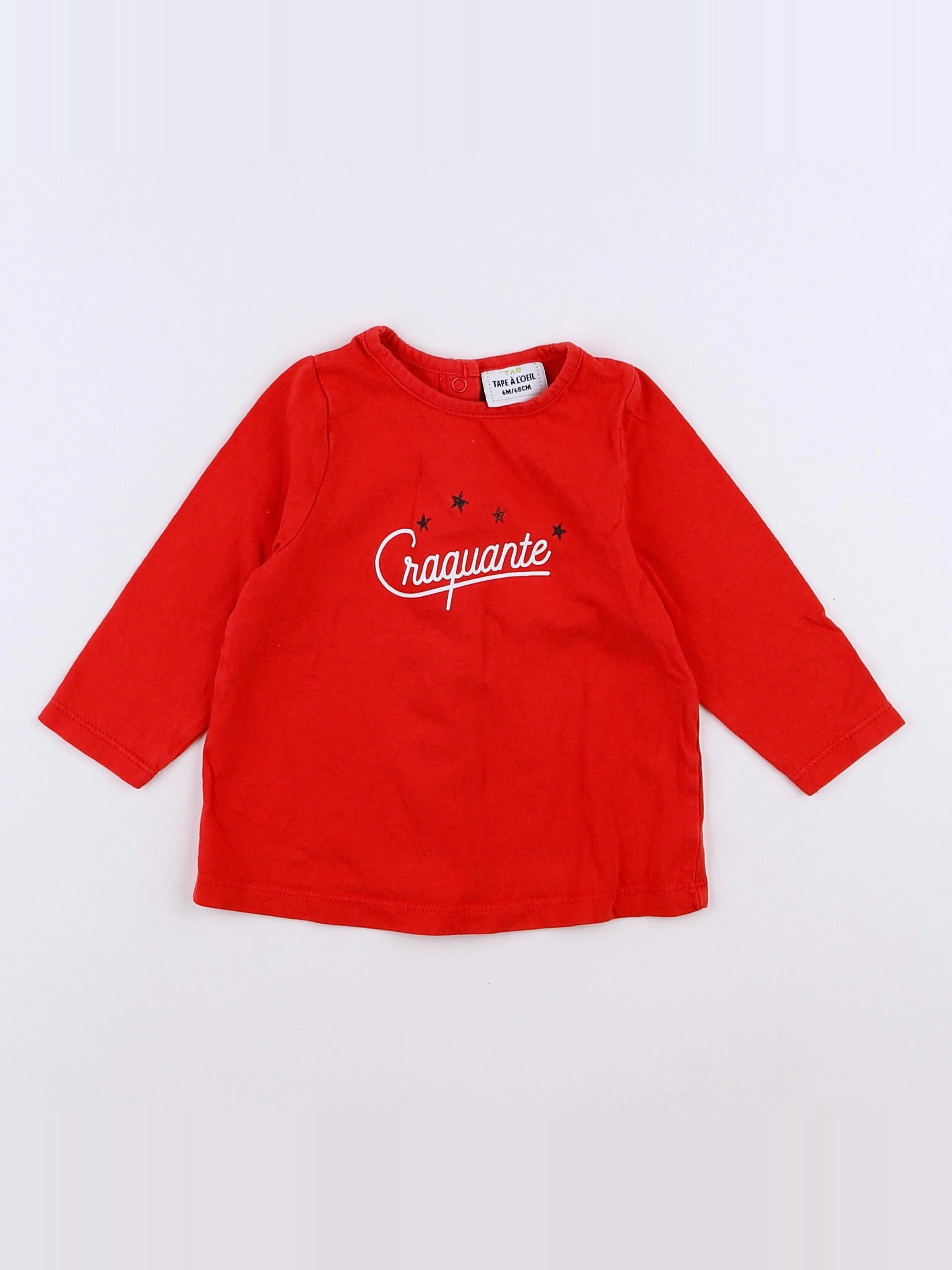 Tape à l'oeil - tee-shirt rose - 6 mois