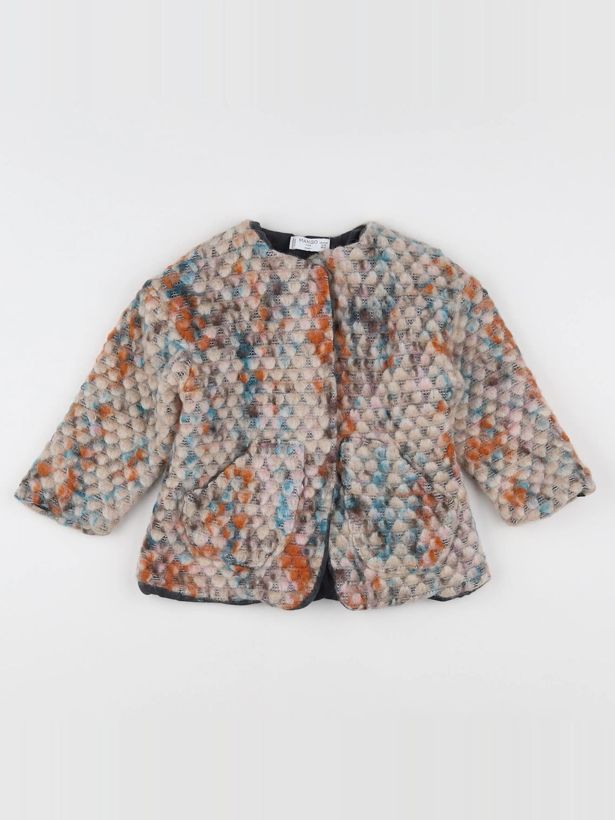 Mango - veste orange, bleu - 12/18 mois