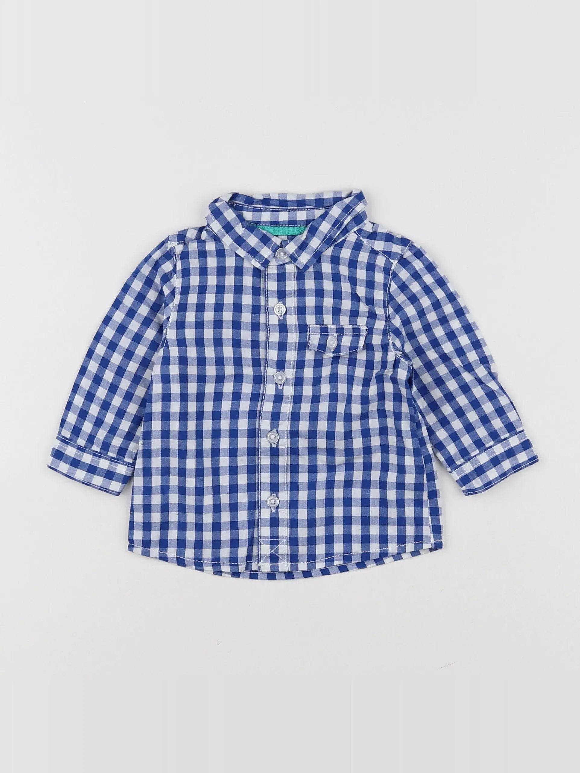 Tape à l'oeil - chemise bleu - 6 mois
