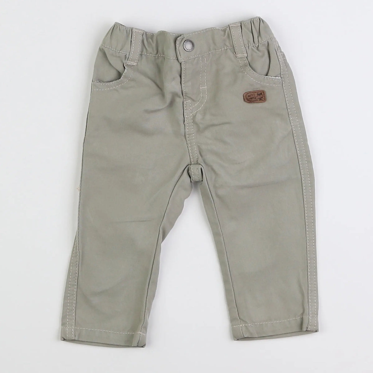 Vertbaudet - pantalon vert - 6 mois