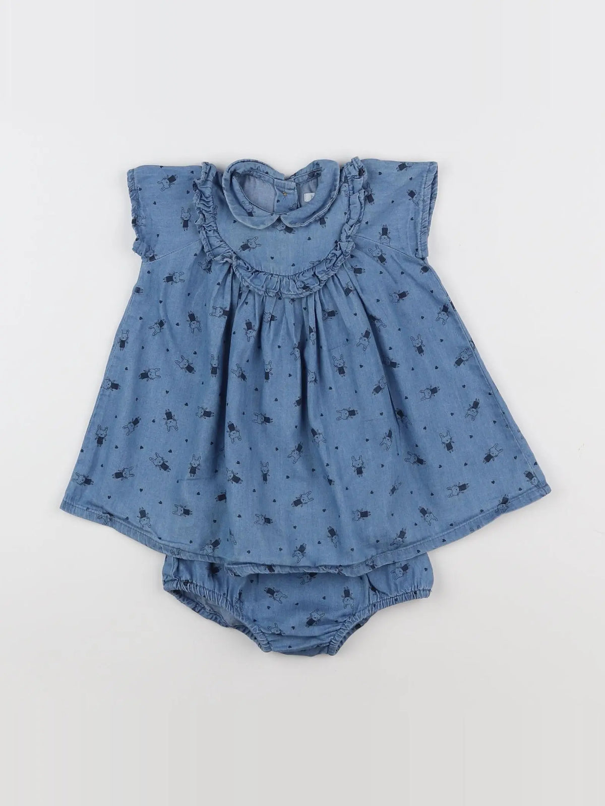 Boutchou - robe bleu - 6 mois