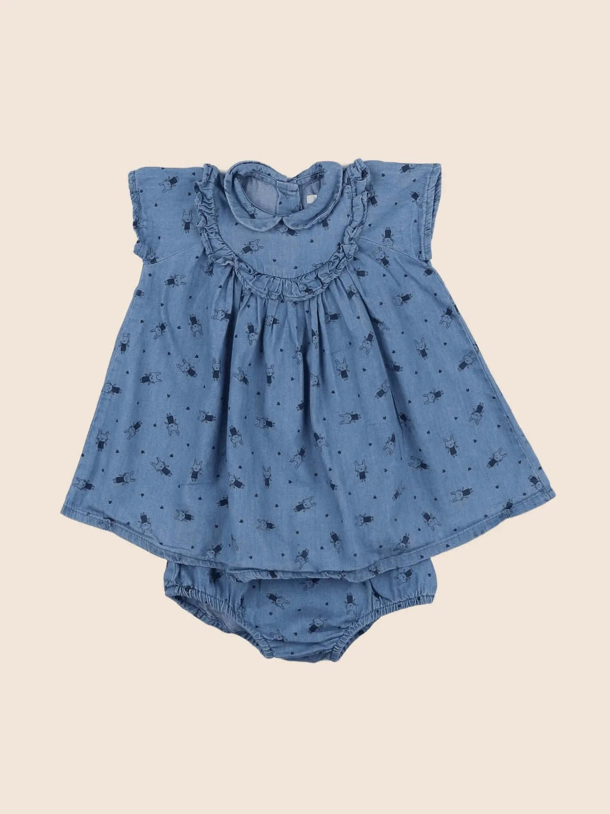 Boutchou - robe bleu - 6 mois