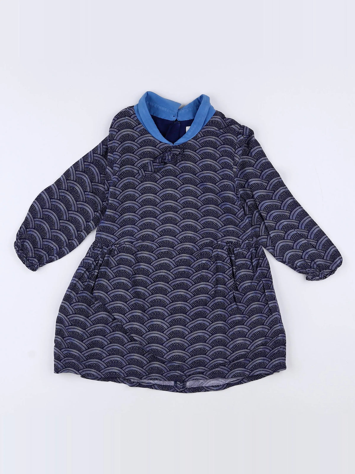 Carrément Beau - robe bleu - 2 ans