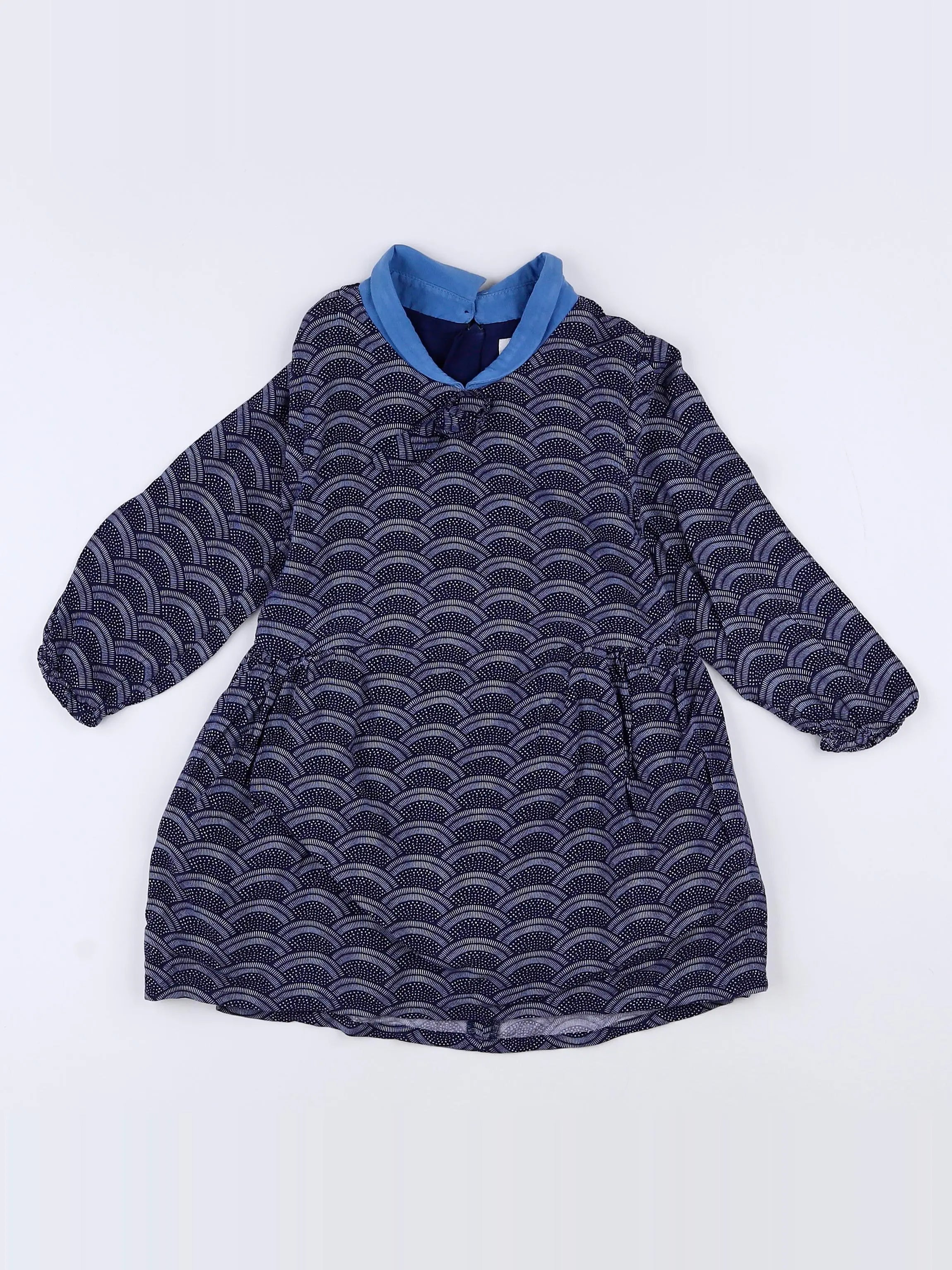 Carrément Beau - robe bleu - 2 ans