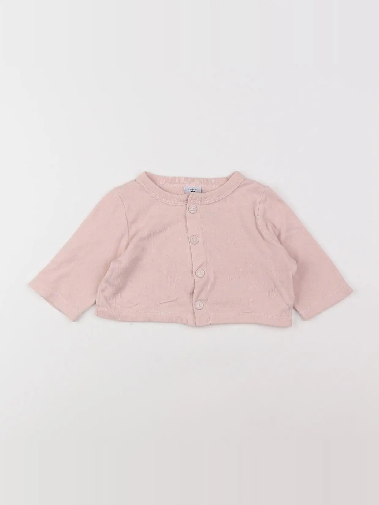 Petit Bateau - tee-shirt rose - 3 mois
