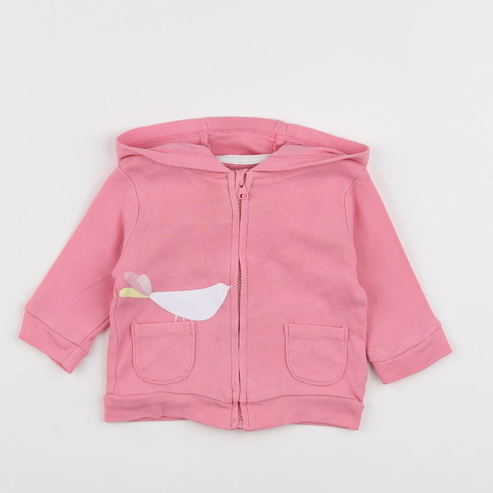 Vertbaudet - sweat rose - 3 mois