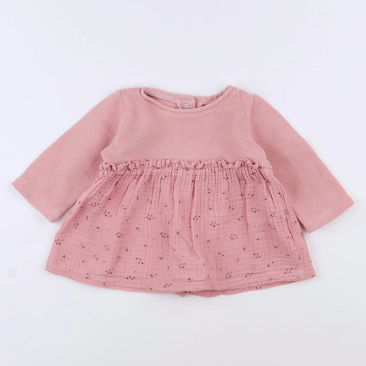 Vertbaudet - robe rose - 3 mois